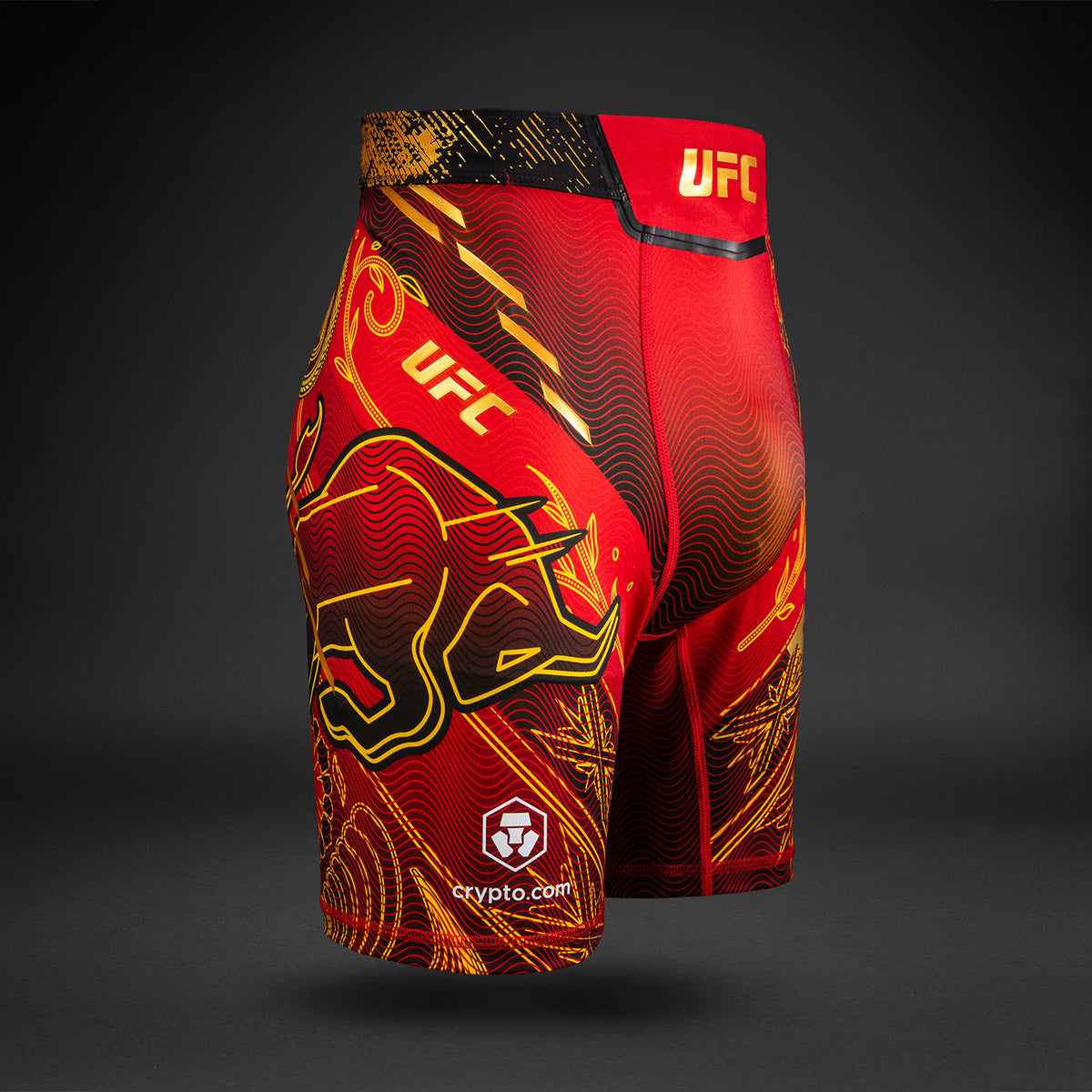 남성용 UFC Unrivaled by Venum 레드 Ilia 탑우리아 발리 투도 쇼츠