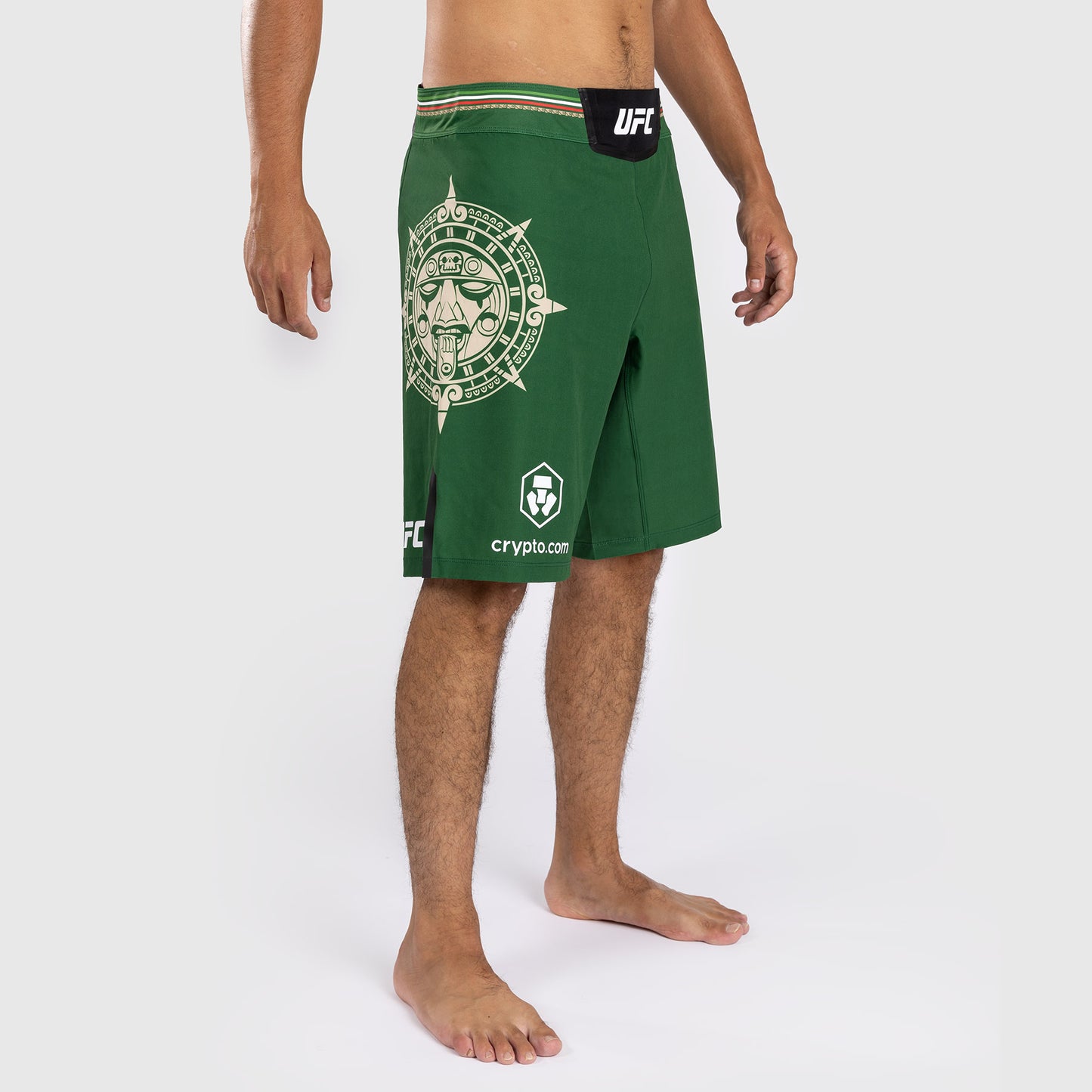 Noche UFC By Venum Authentic Fight Night 남성용 파이트 쇼츠 – 롱 핏 – 그린
