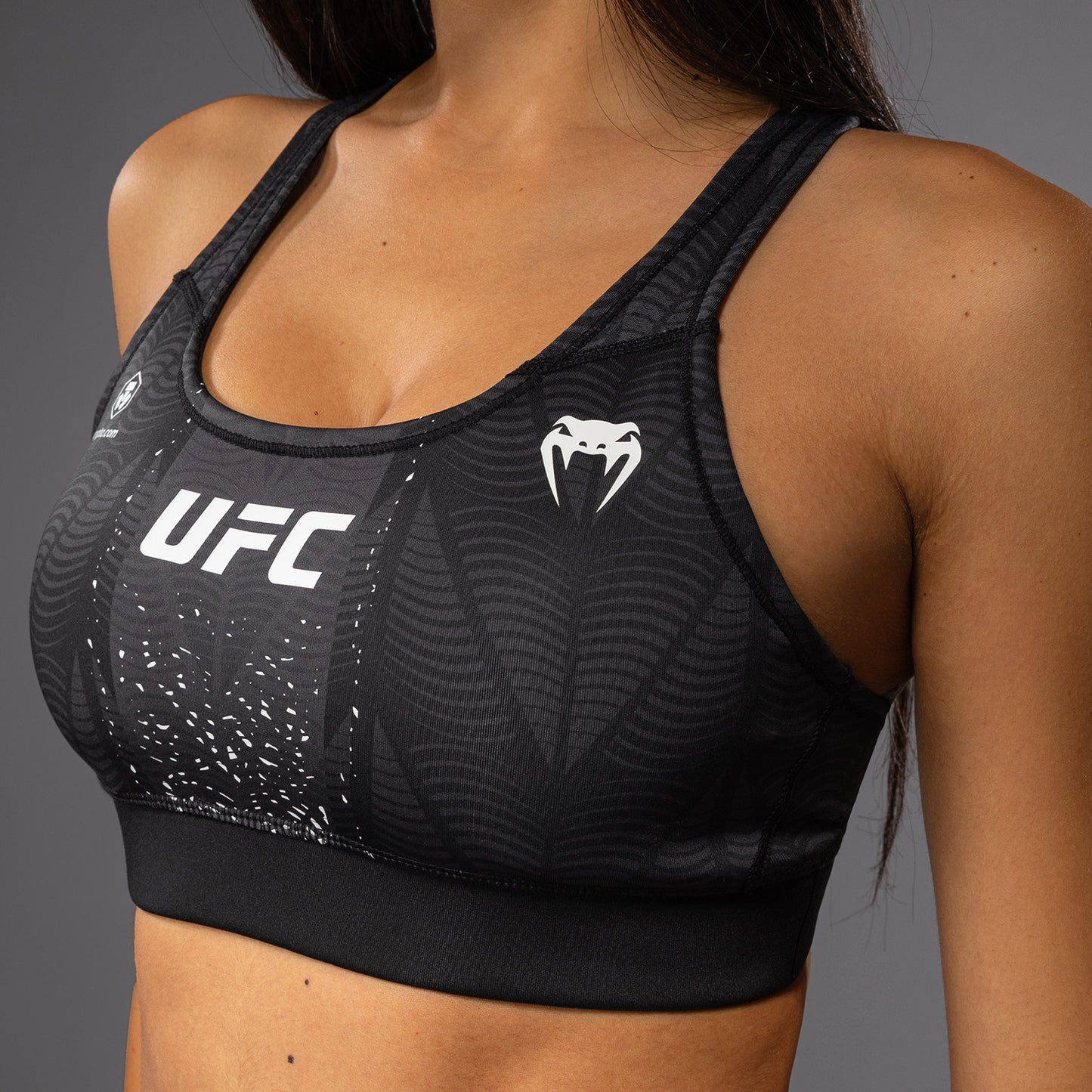 Women's UFC Zenith by Venum 블랙 오센틱 파이트 나이트 스포츠 브라