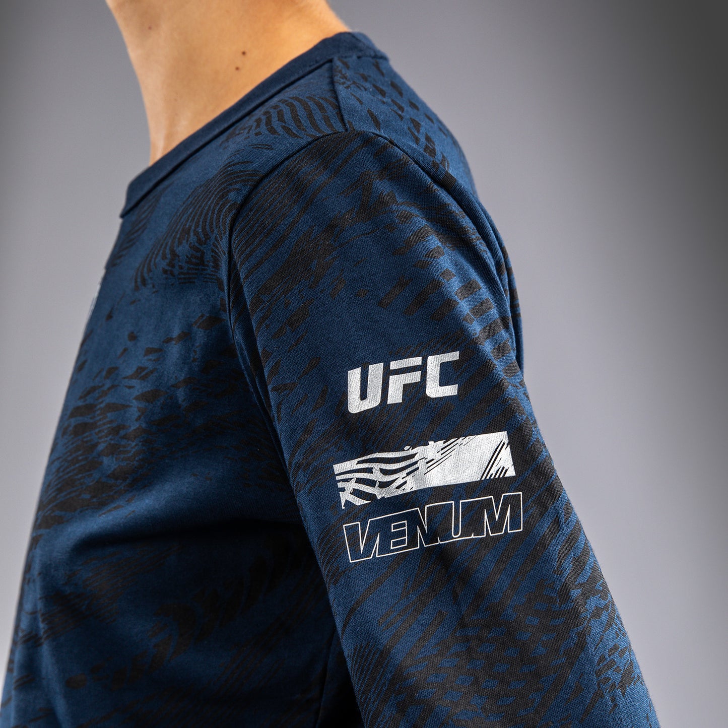 UFC Fusion by Venum Fight Week 여성용 긴팔 코튼 티셔츠 – 오션 그린