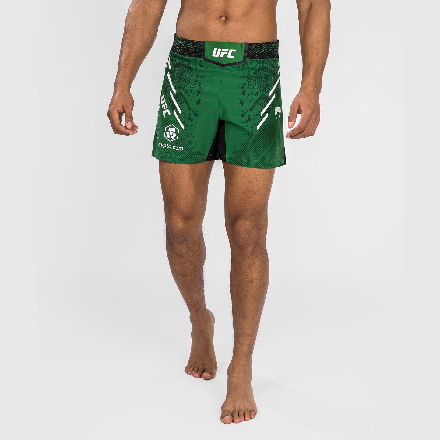 UFC Adrenaline by Venum Authentic Fight Night 남성용 파이트 쇼츠 – 숏 핏 – 그린