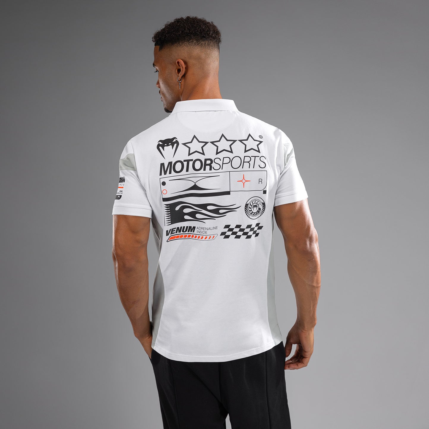 Venum Motorsport 코튼 폴로 – 스노우 화이트