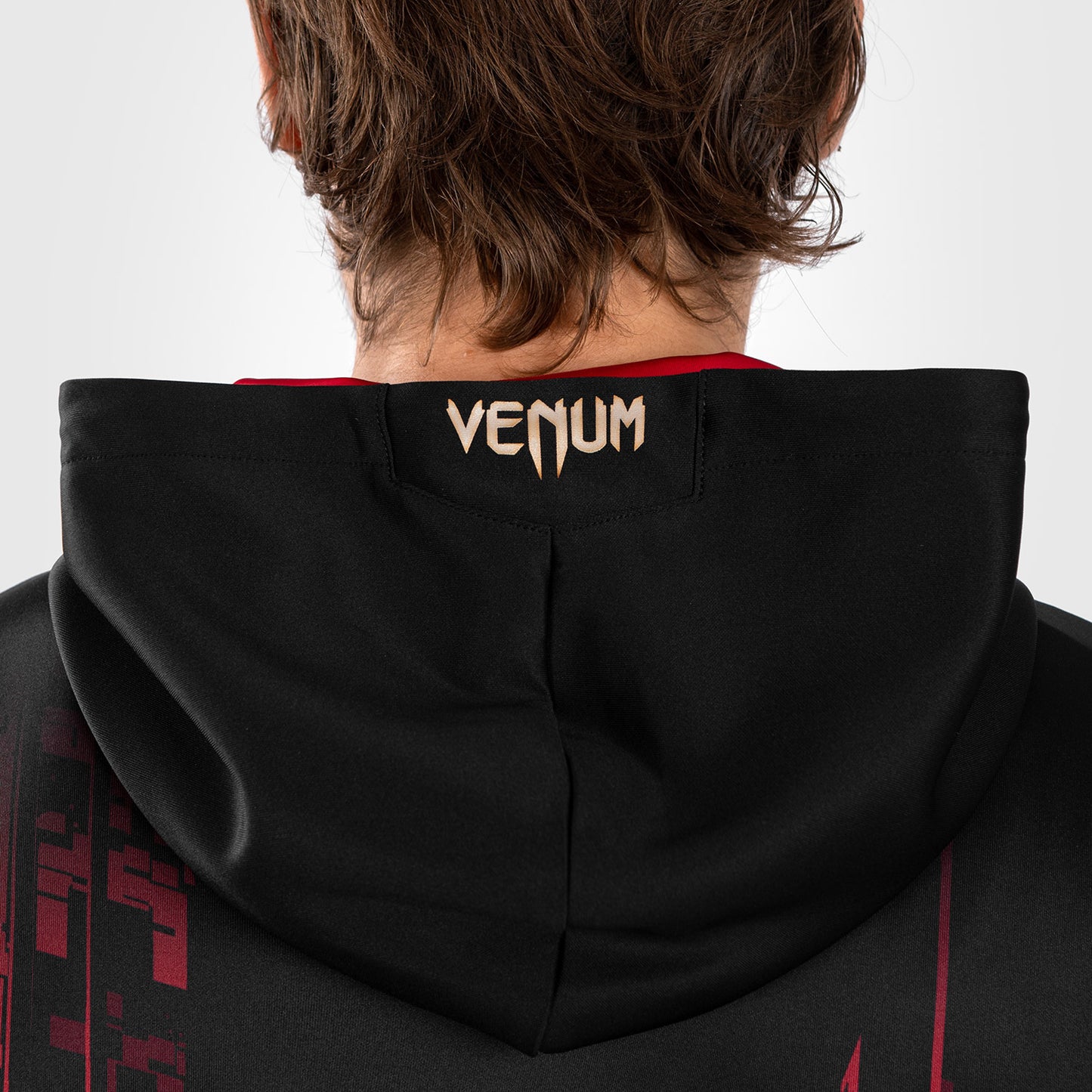 UFC Venum Performance Institute 2.0 남성용 집업 후디 – 블랙/레드