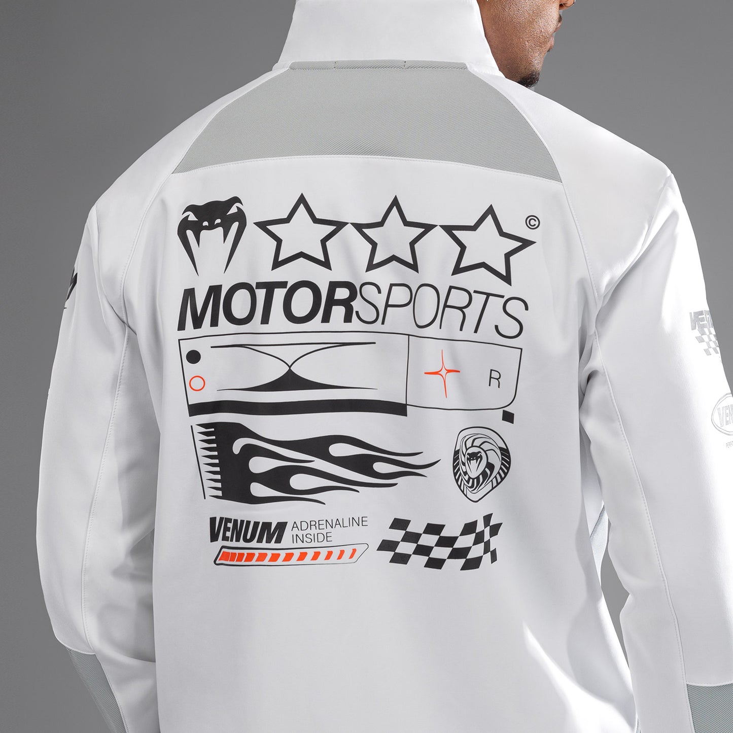 Venum Motorsport 소프트쉘 자켓 – 스노우 화이트