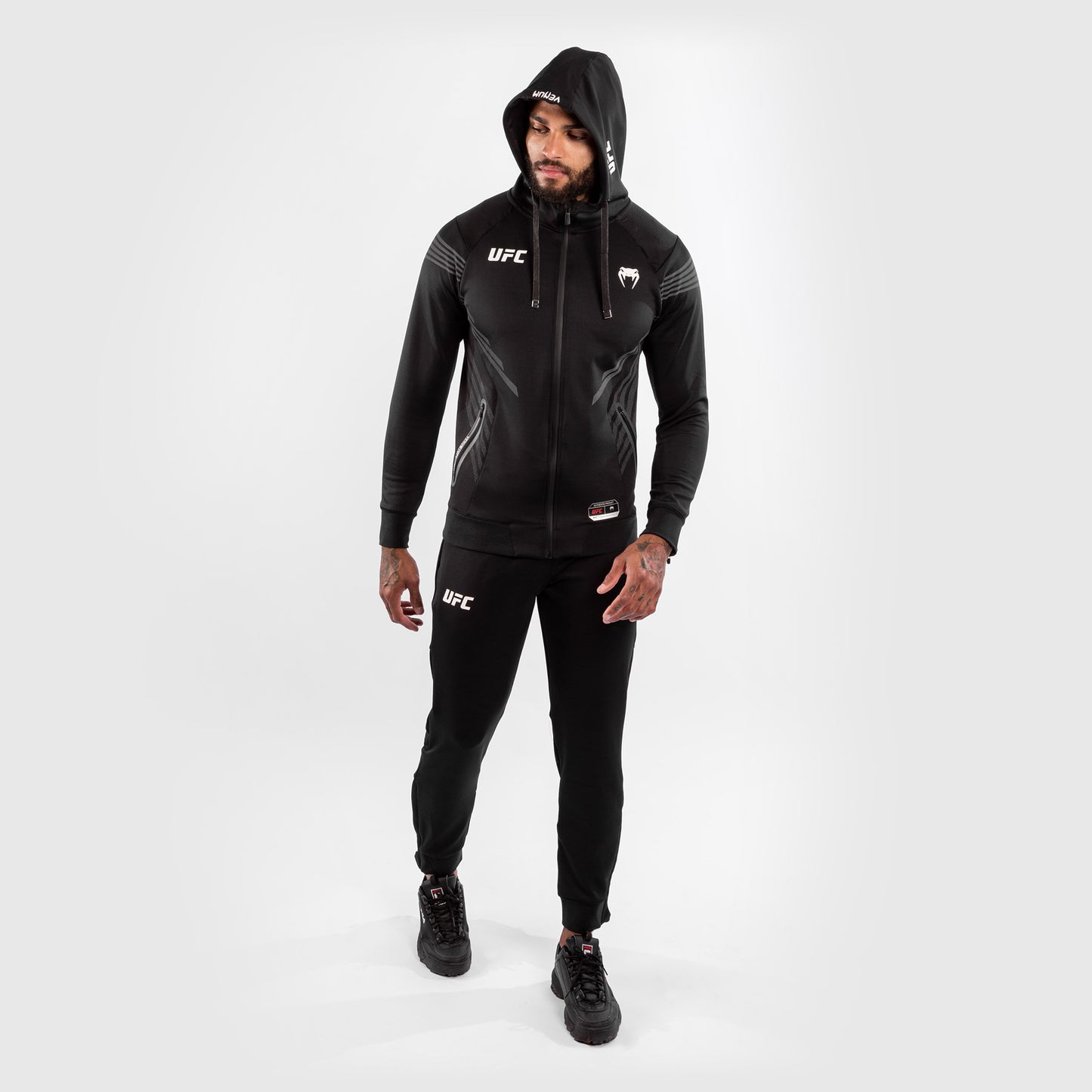 UFC Venum Authentic Fight Night 남성용 워크아웃 팬츠 – 블랙