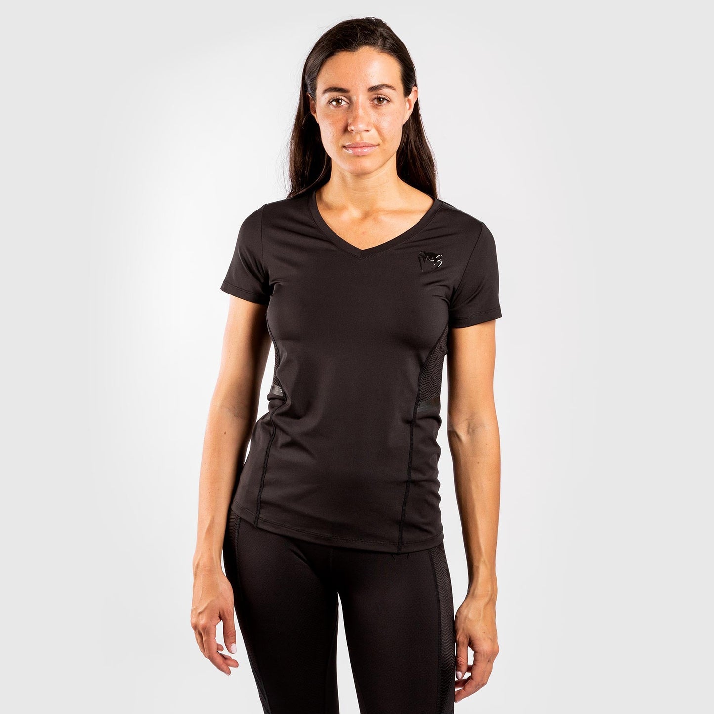 Venum G-Fit 드라이 테크 티셔츠 – 여성용 – 블랙/블랙