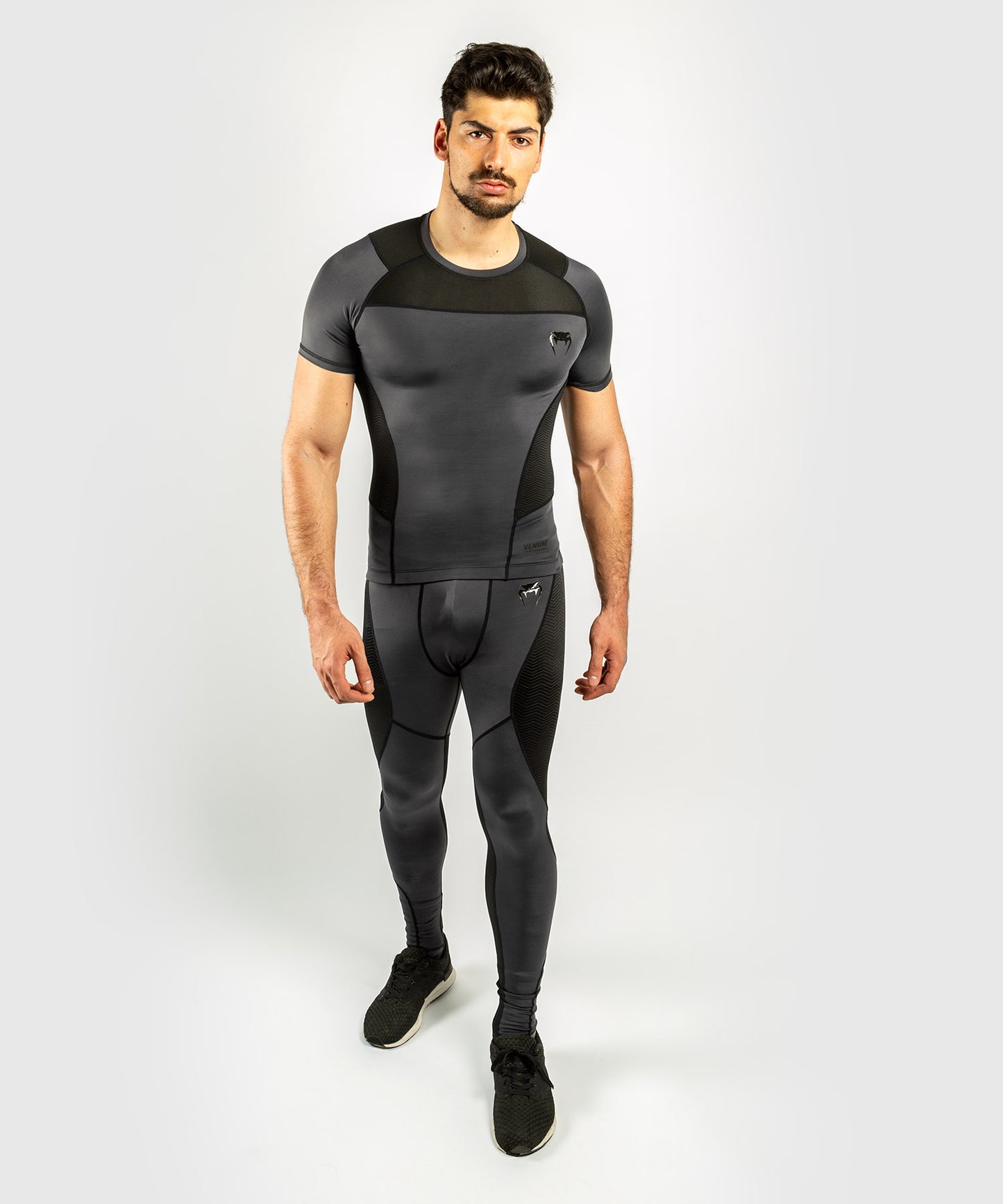 Venum G-Fit Rashguard - Short Sleeves - Grey/Black