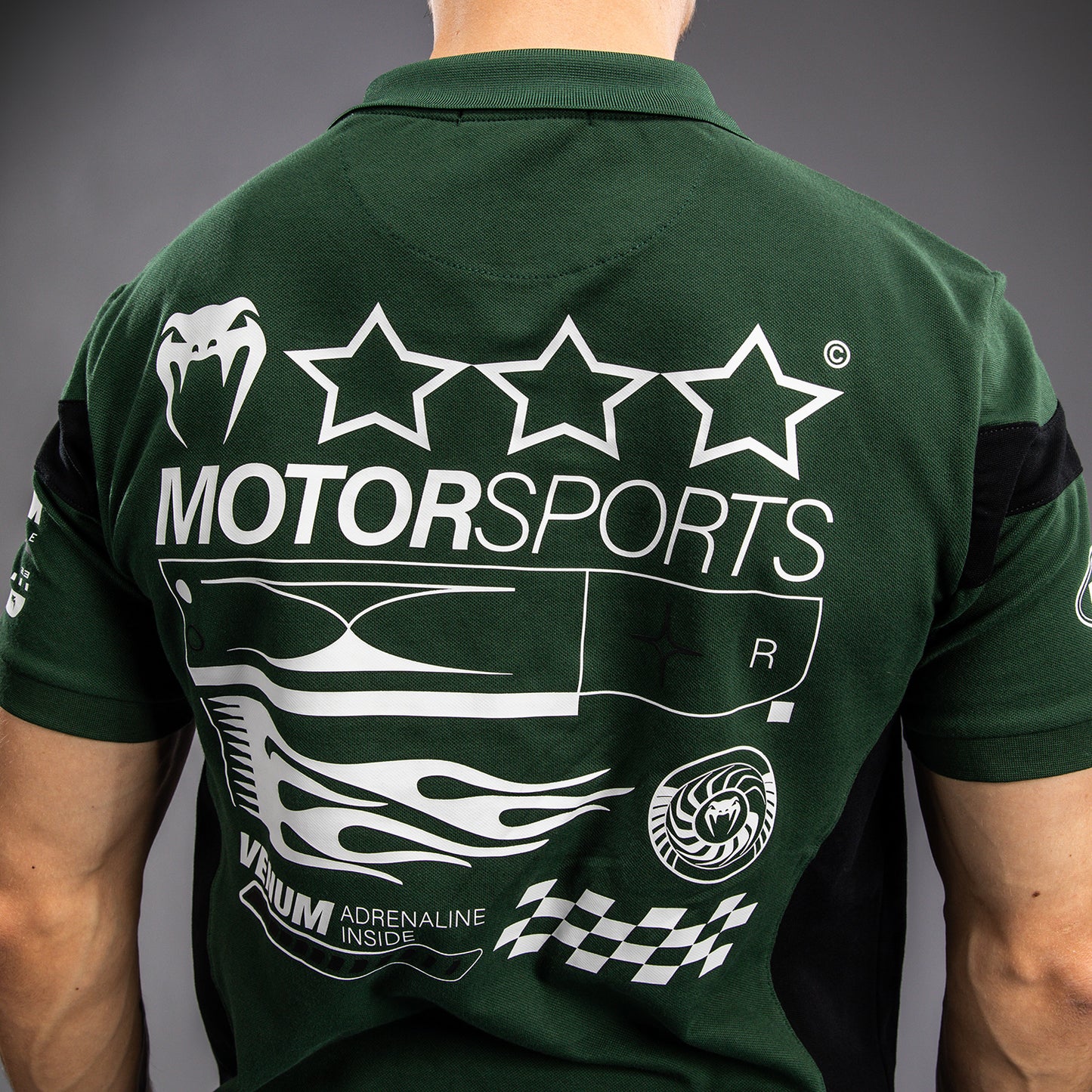 Venum Motorsport 코튼 폴로 – 딥 포레스트