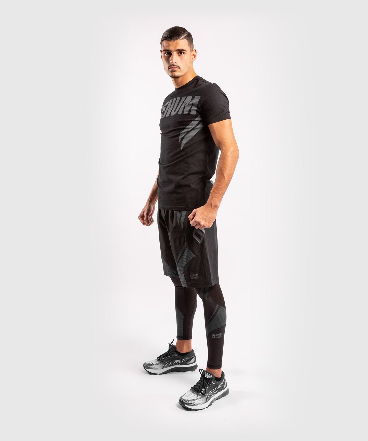 Venum ONE FC Impact Compression Tights - Black/Black