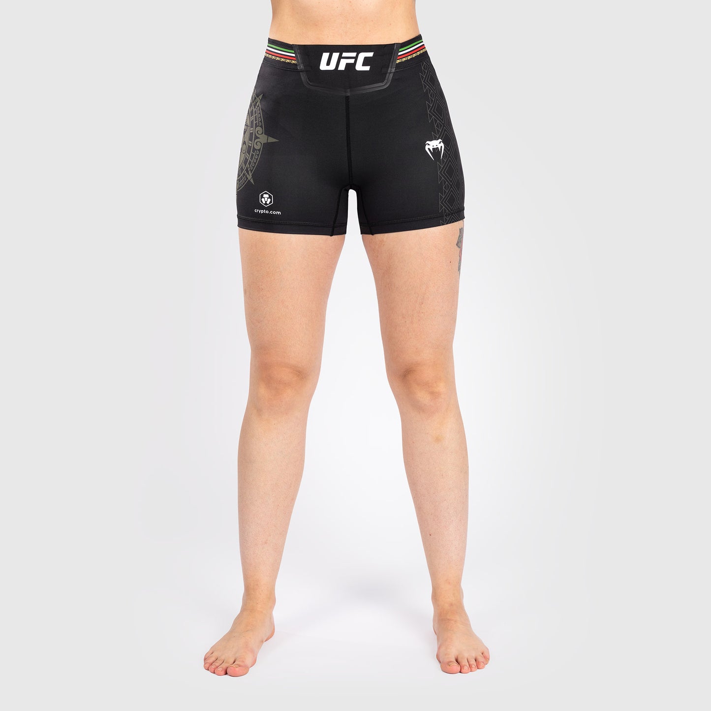 Noche UFC by Venum 여성용 발리 투도 쇼츠 – 숏 핏 – 블랙