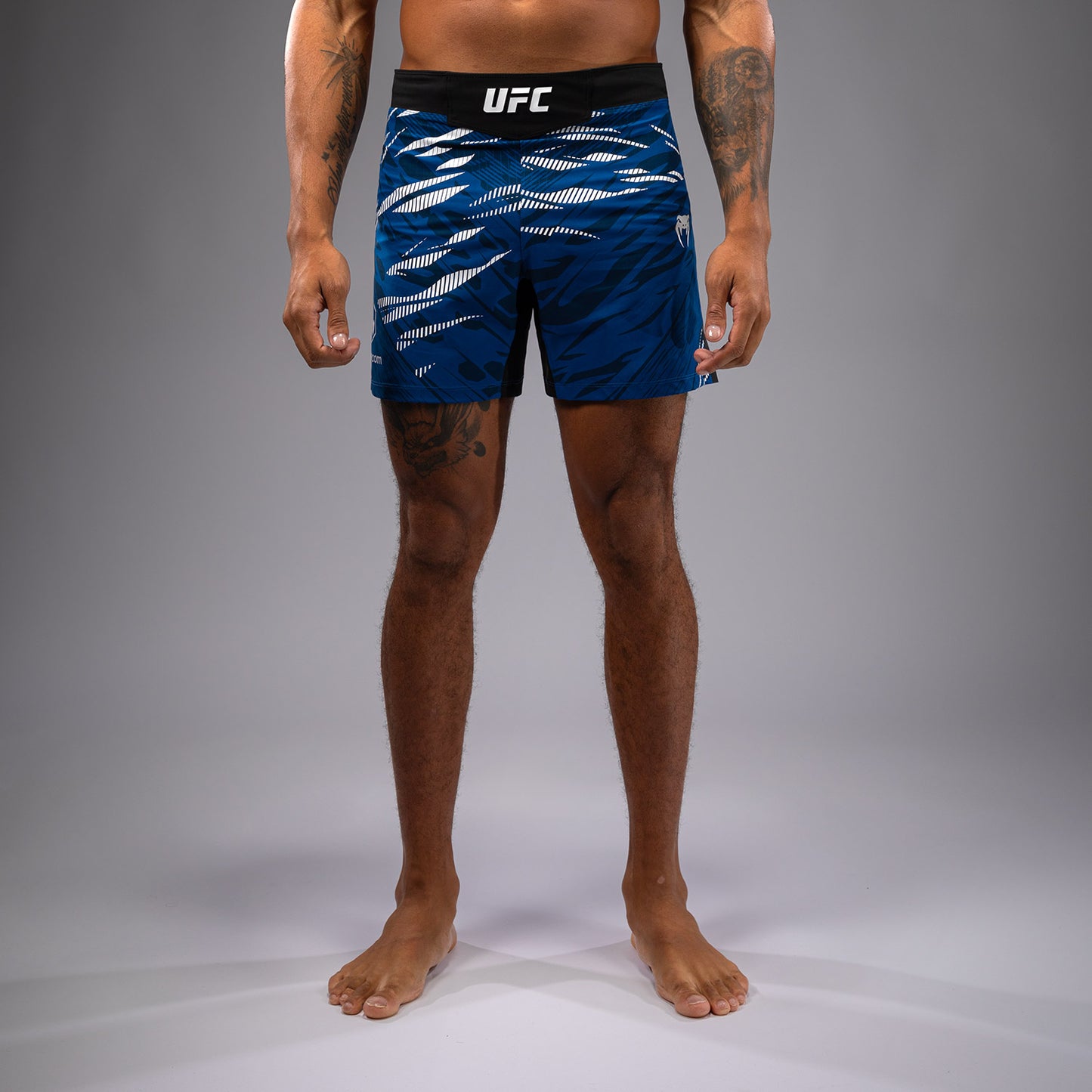 UFC Fusion by Venum 남성용 파이트 쇼츠 – 숏 핏 – 블루