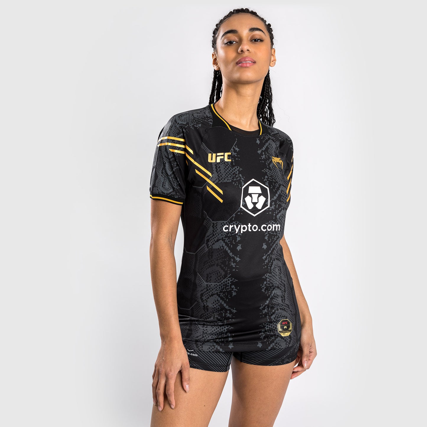 UFC Adrenaline by Venum Authentic Fight Night 여성용 워크아웃 저지 – 챔피언