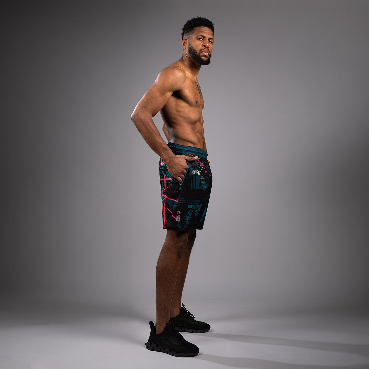 UFC Fusion By Venum Miami Edition Fight Week 남성용 퍼포먼스 쇼츠 – 블랙