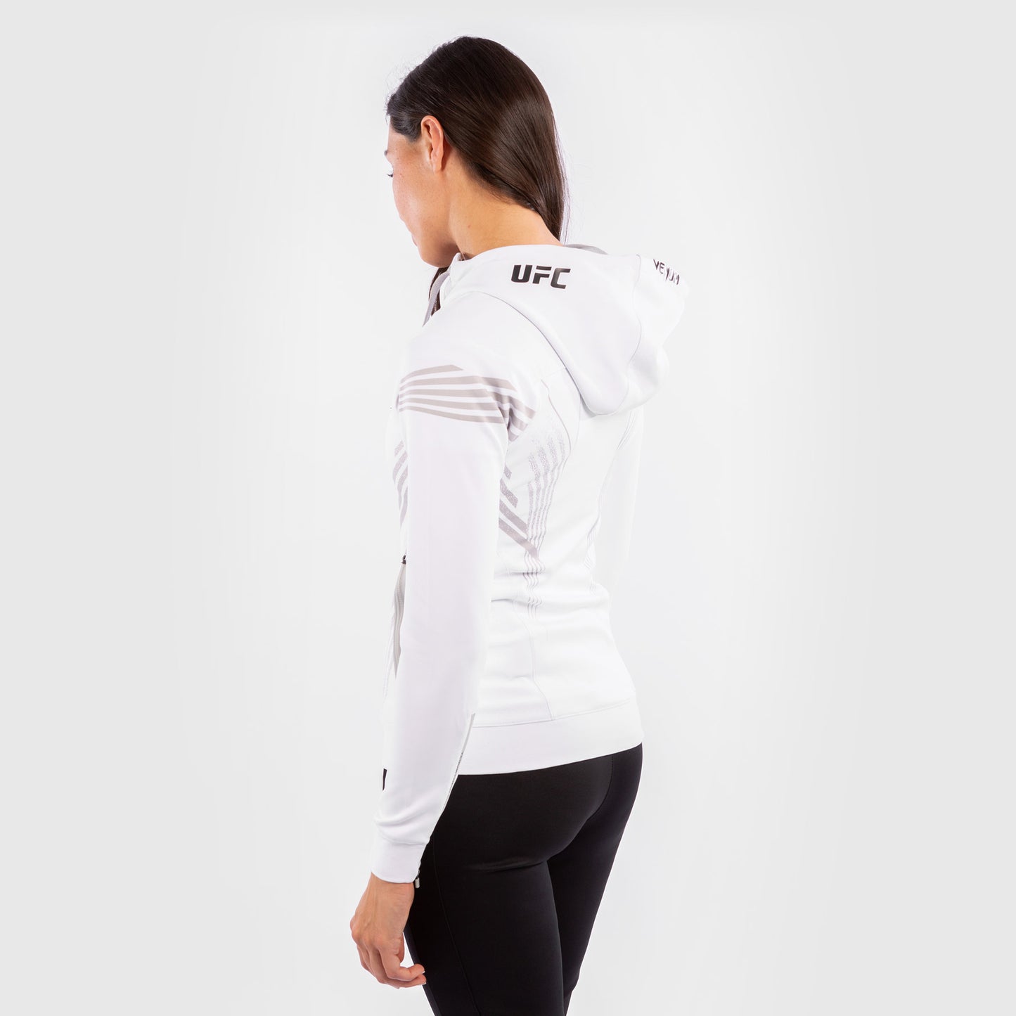 UFC Venum Authentic Fight Night 여성용 워크아웃 후디 – 화이트