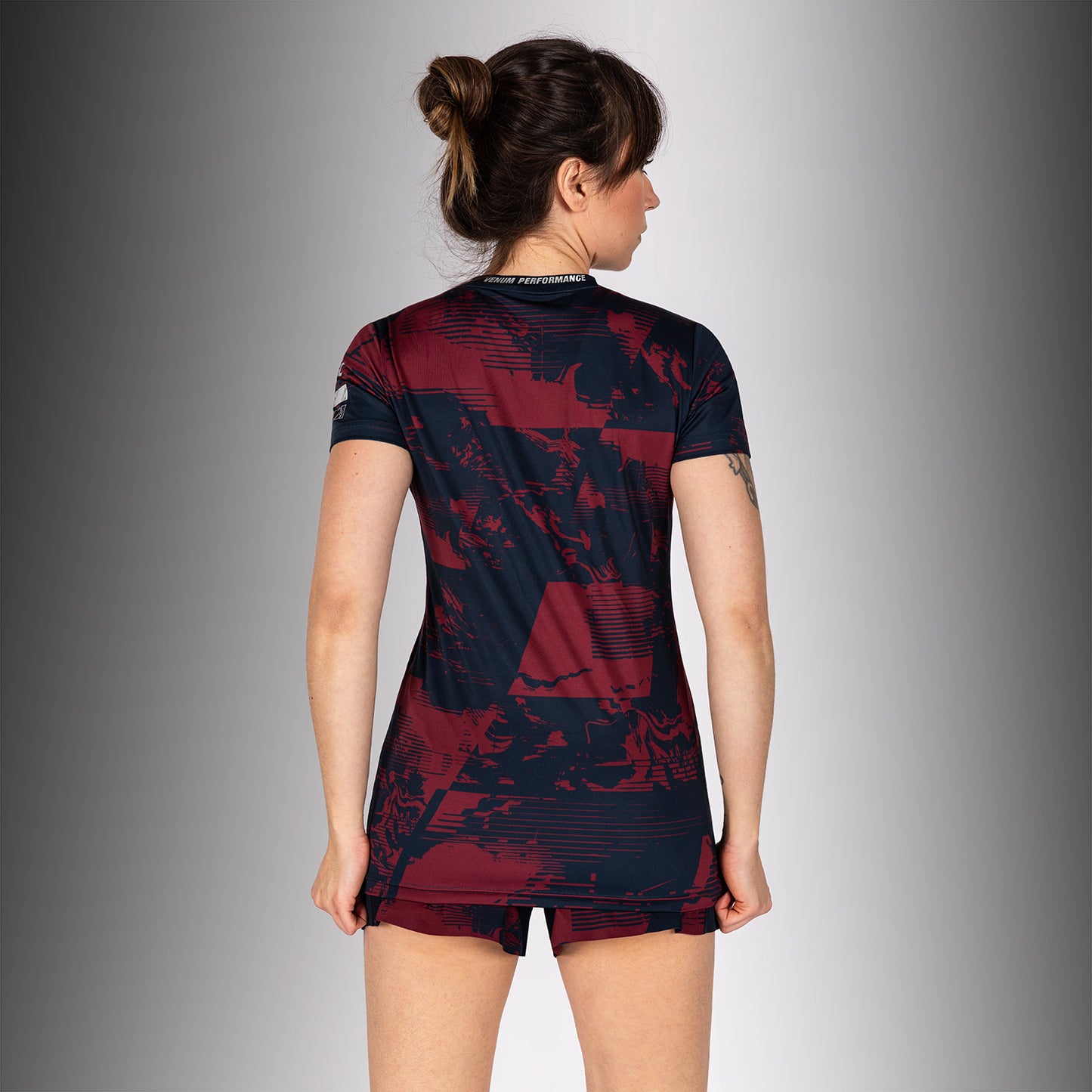 Women’s UFC Zenith by Venum 네이비 블루 오센틱 파이트 위크 퍼포먼스 반팔 티셔츠