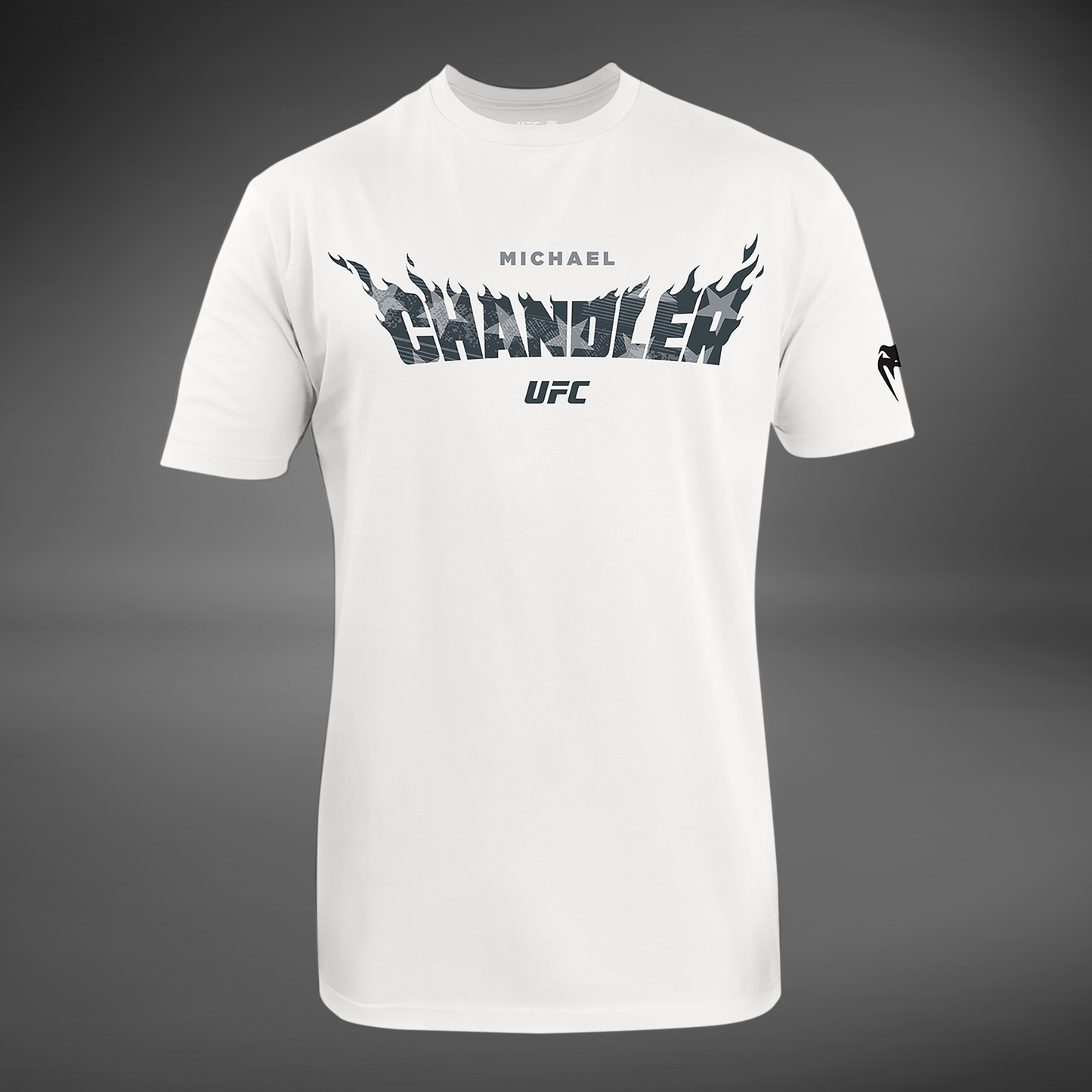 남성용 UFC Unrivaled by Venum 화이트 Michael Chandler 티셔츠