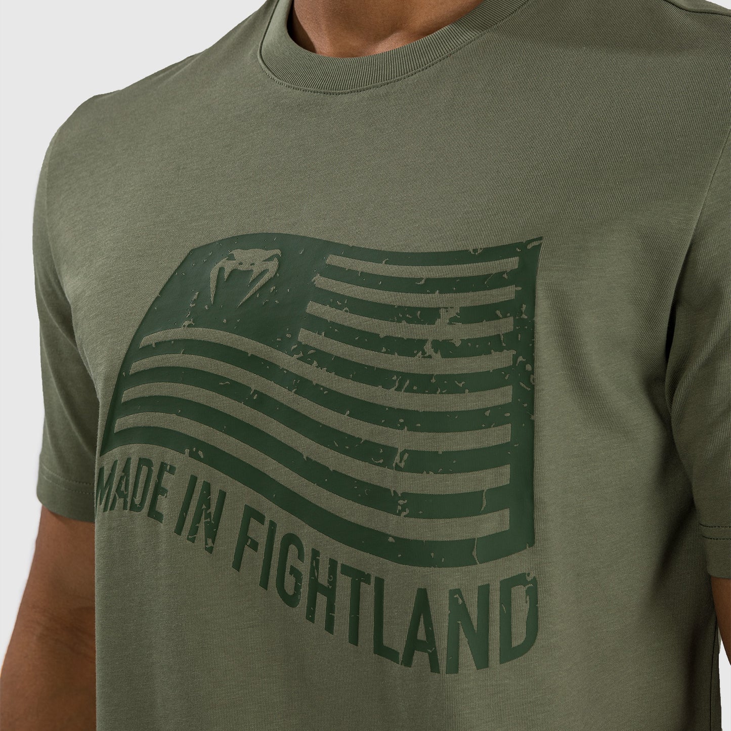Venum Made in Fightland 코튼 티셔츠 – 카키