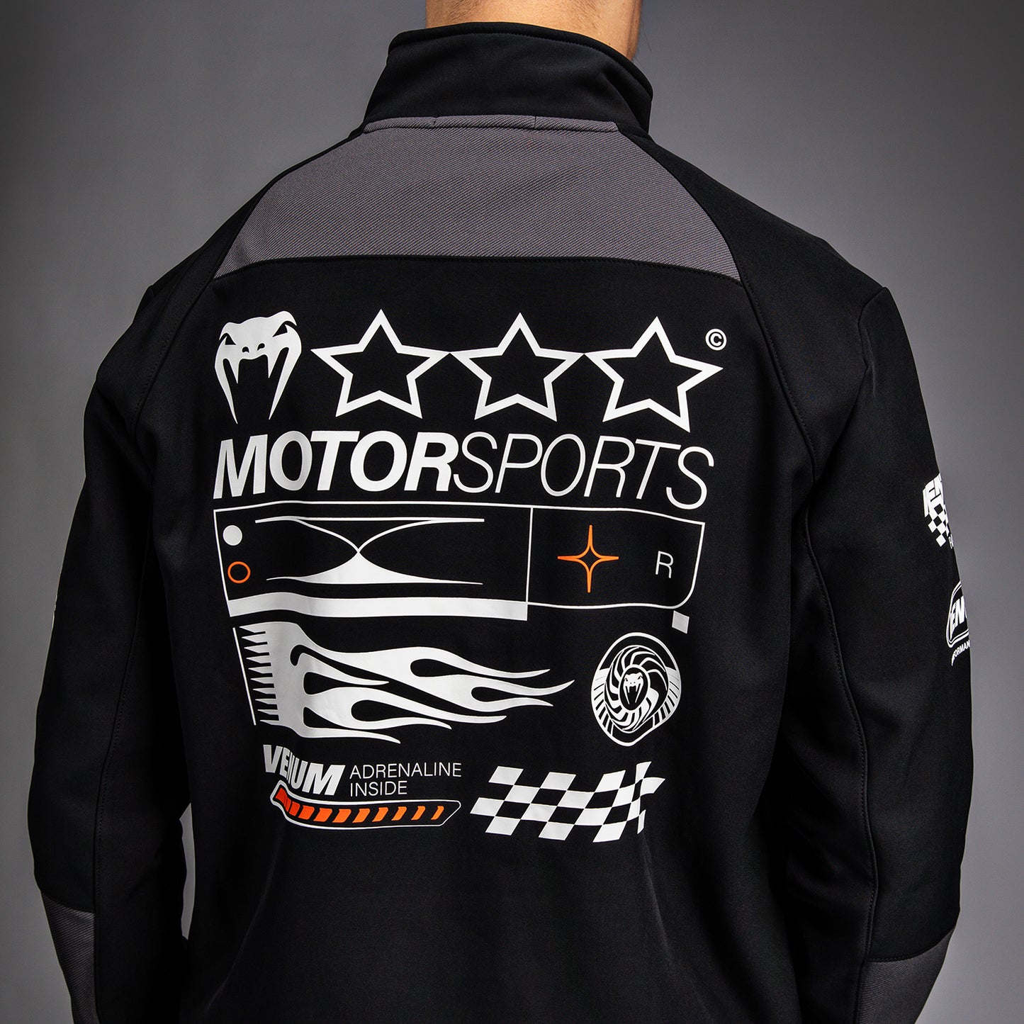 Venum Motorsport 소프트쉘 자켓 – 딥 블랙