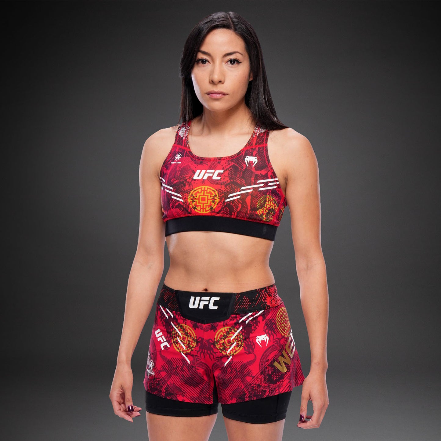 Women's UFC Unrivaled by Venum 레드 장 웨일리 스포츠 브라