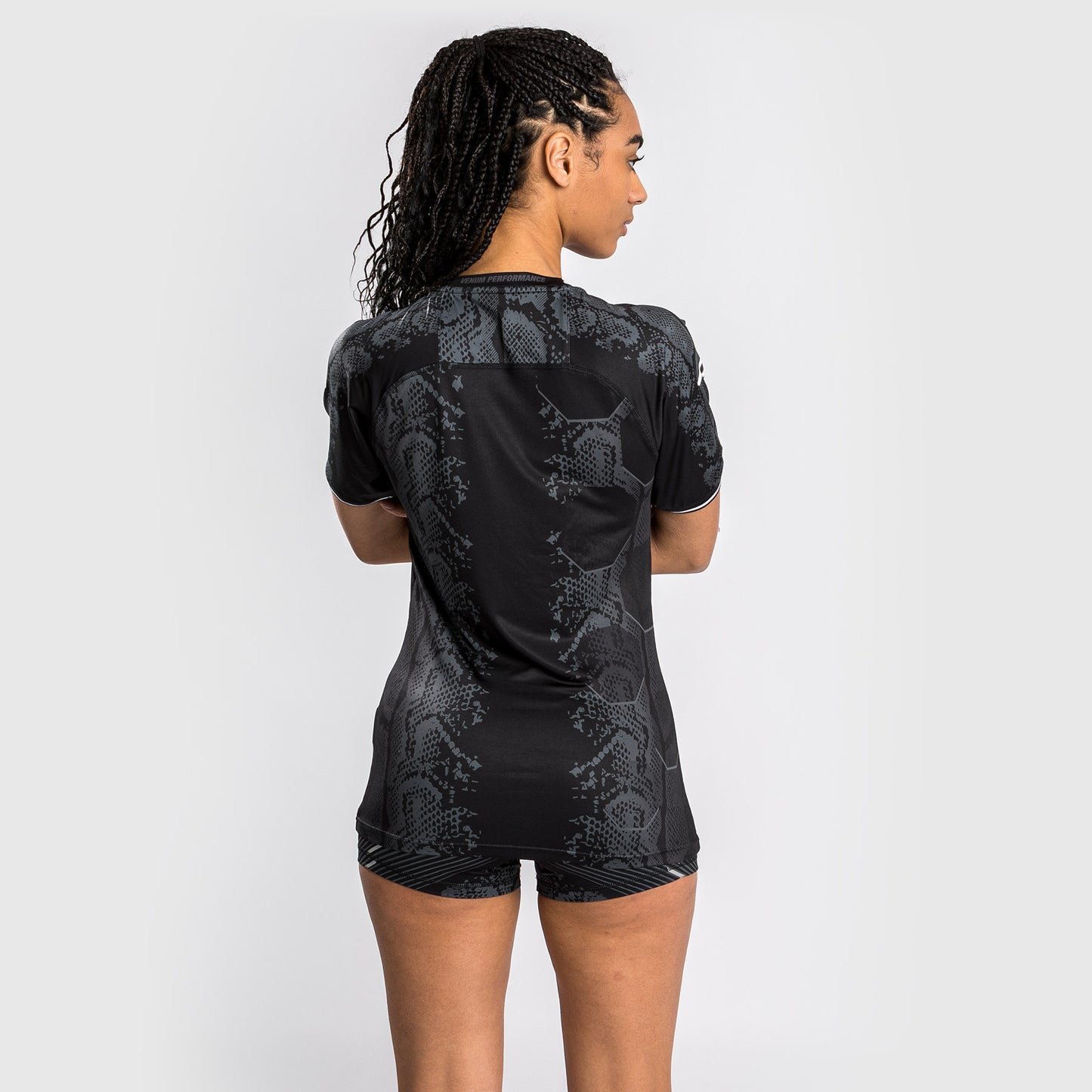 UFC Adrenaline by Venum Authentic Fight Night 여성용 워크아웃 저지 – 블랙
