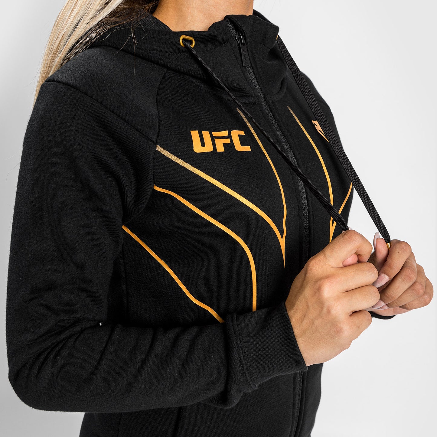 UFC Venum Fight Night 2.0 Replica 여성용 풀 집업 후디 – 챔피언