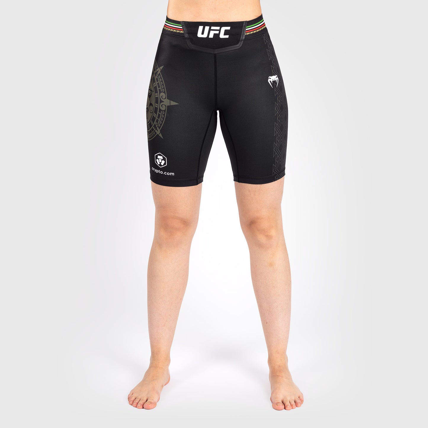 Noche UFC by Venum Authentic Fight Night 여성용 발리 투도 쇼츠 – 롱 핏 – 블랙