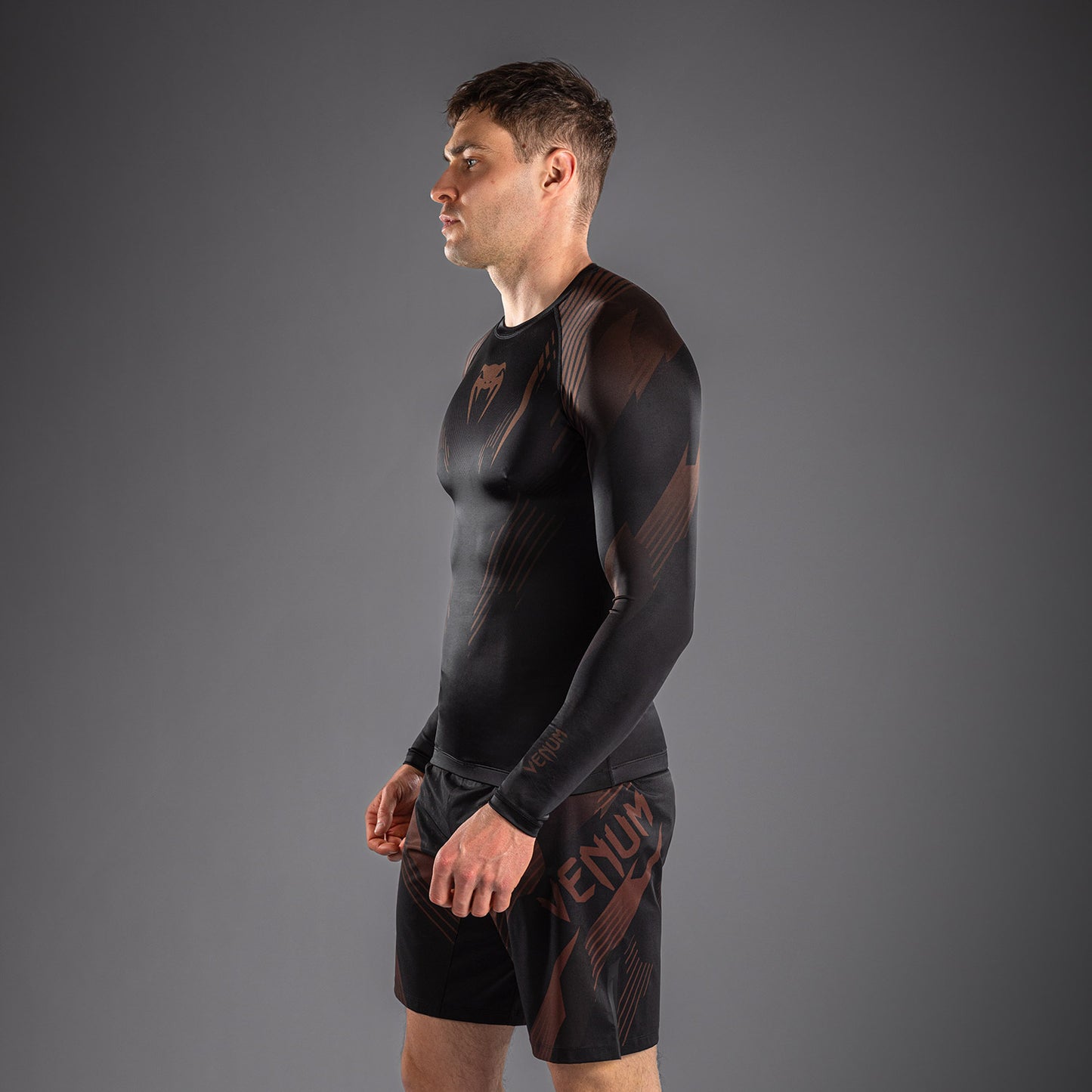 NO-GI 6.0 긴팔 래쉬가드 – 블랙/브라운