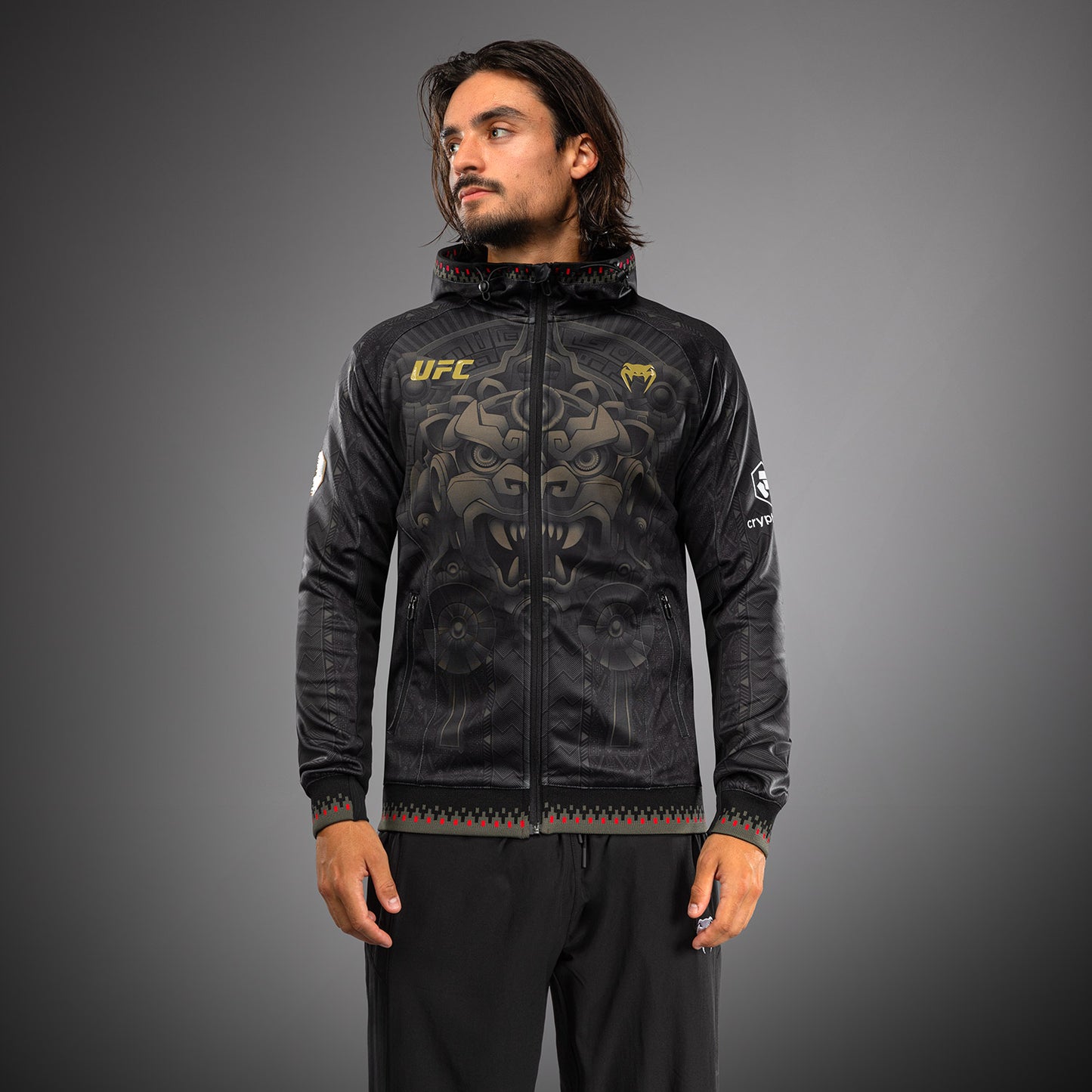 Men’s Noche UFC 2.0 By Venum 블랙 어센틱 파이트 나이트 워크아웃 후디