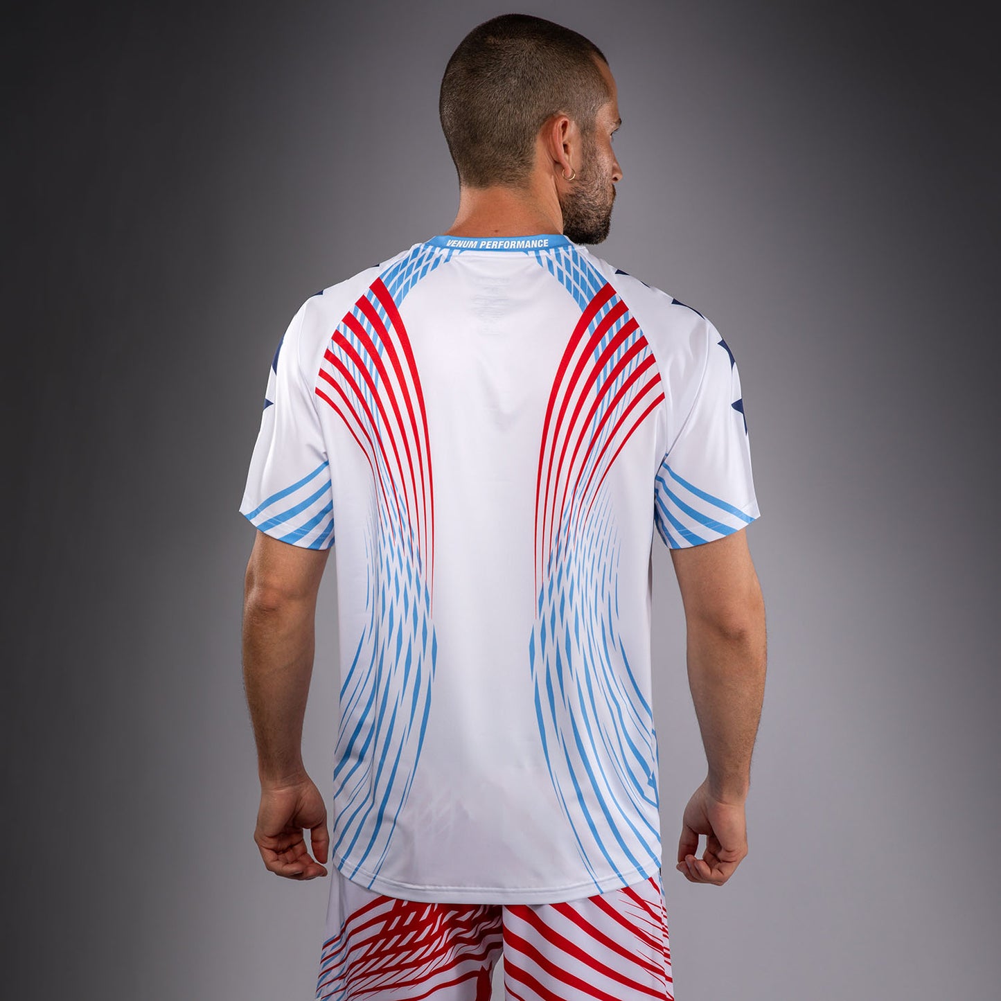 Official UFC Freedom 250 by Venum 남성용 Authentic Fight Night 워크아웃 저지 - 화이트