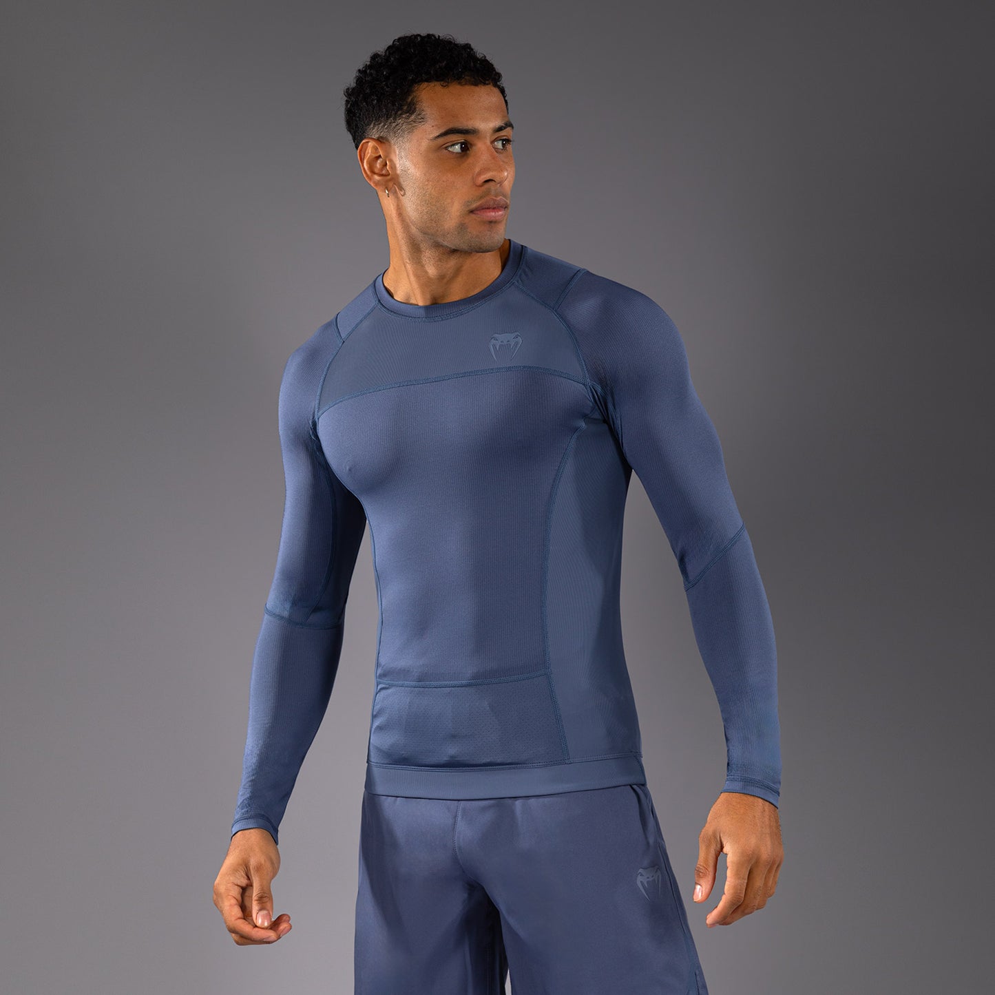 Venum G-Fit Air 남성용 긴팔 래쉬가드 – 포기 블루