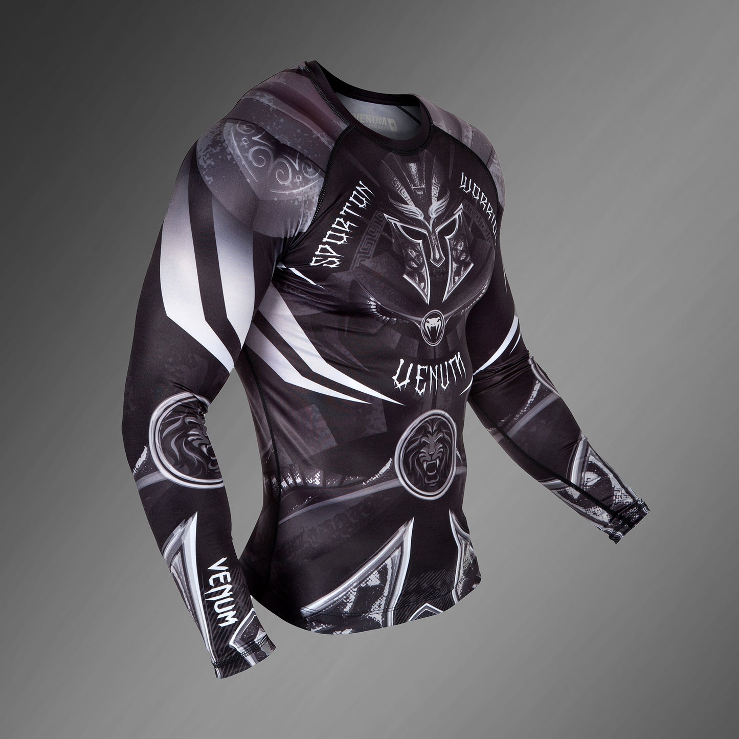 Venum Gladiator 3.0 래쉬가드 – 긴팔 – 블랙/화이트