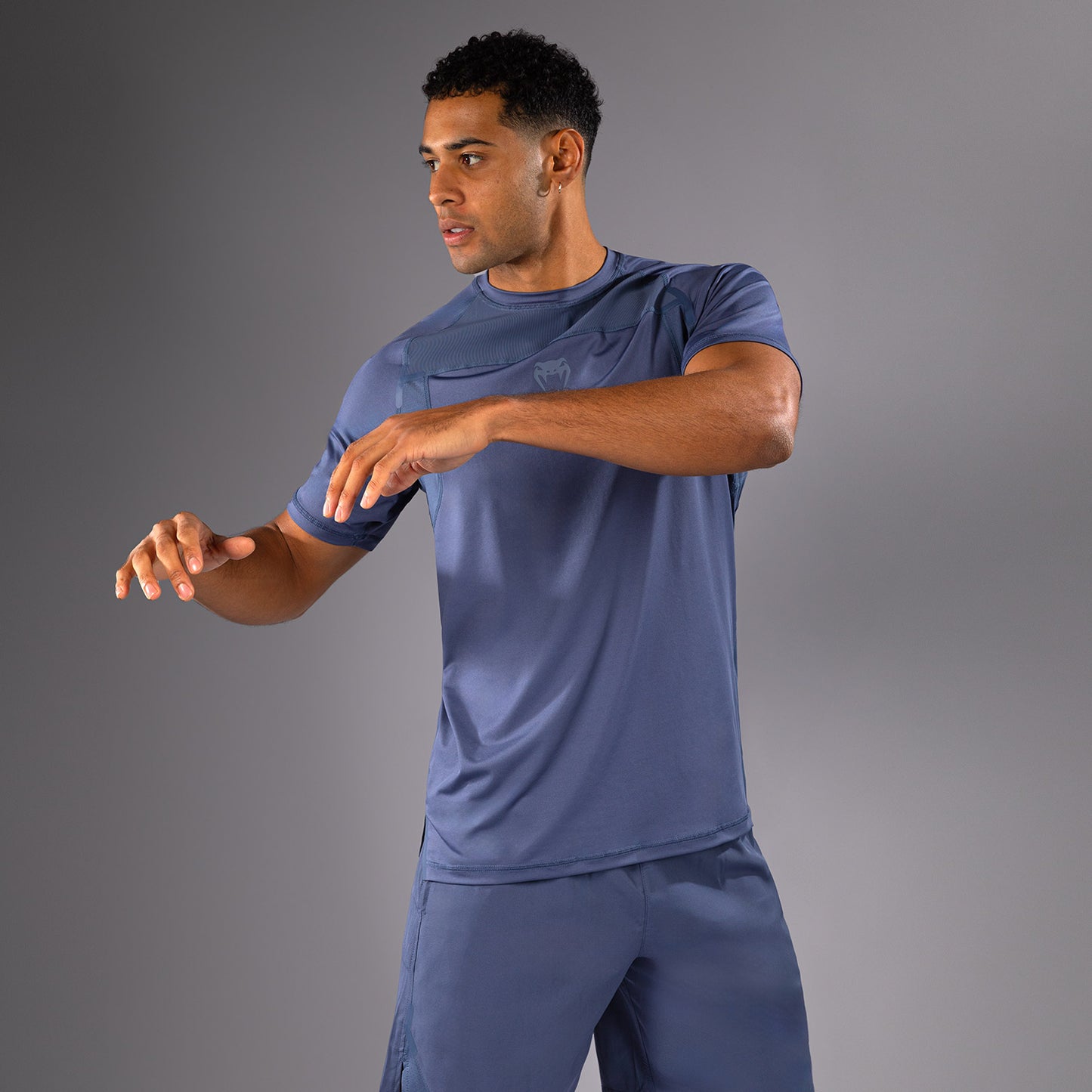 Venum G-Fit Air 남성용 드라이 테크 티셔츠 – 포기 블루