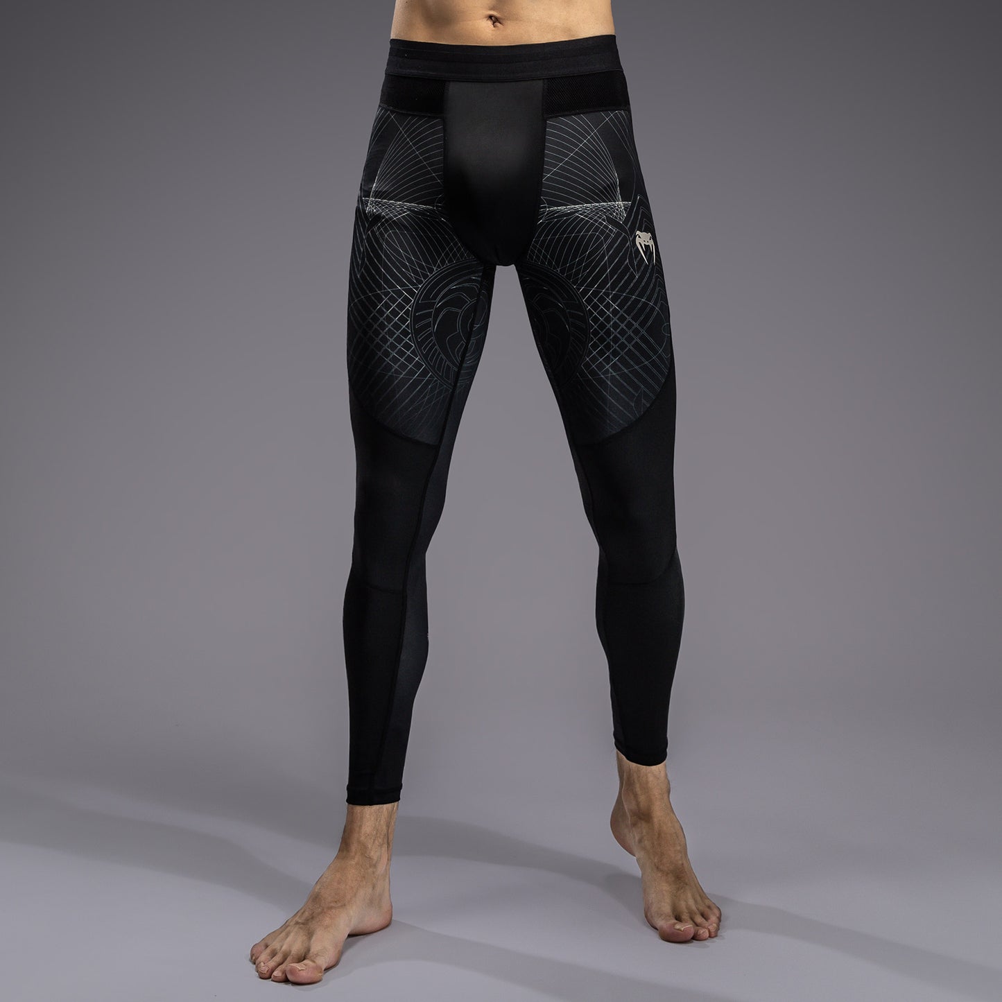 Venum G-Fit Air 남성용 스패츠 – 딥 블랙/데저트 샌드