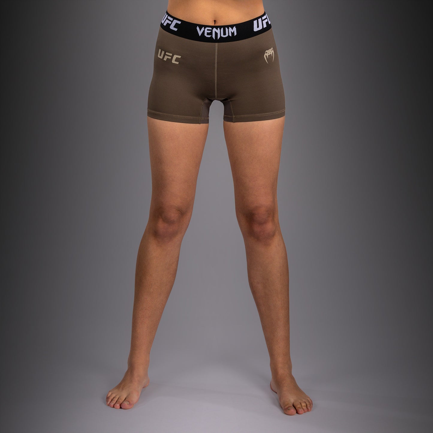 Venum UFC Unity by Venum Authentic Fight Week 여성 기능성 컴프레션 쇼츠 - 브라운