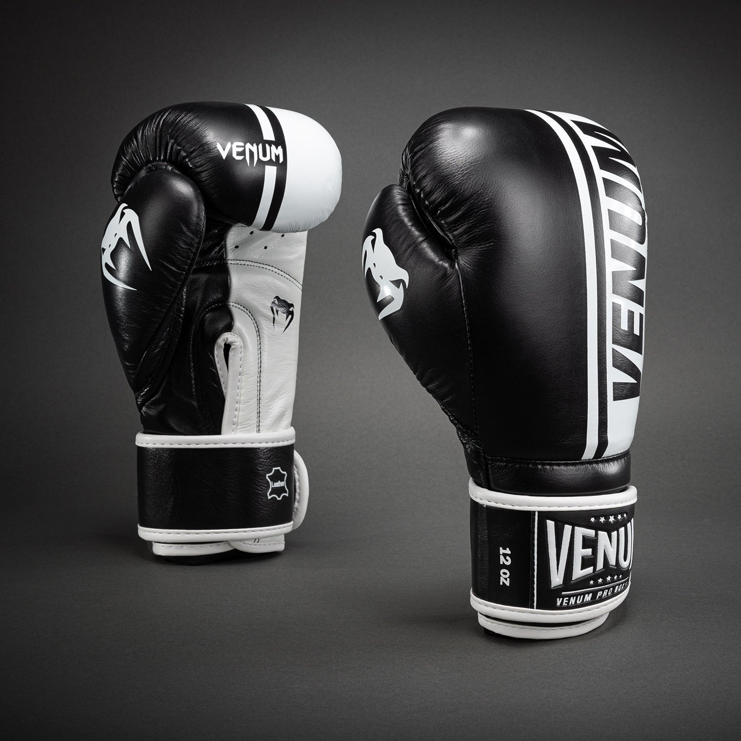 Venum Shield Pro 복싱 글러브 벨크로 – 블랙/화이트