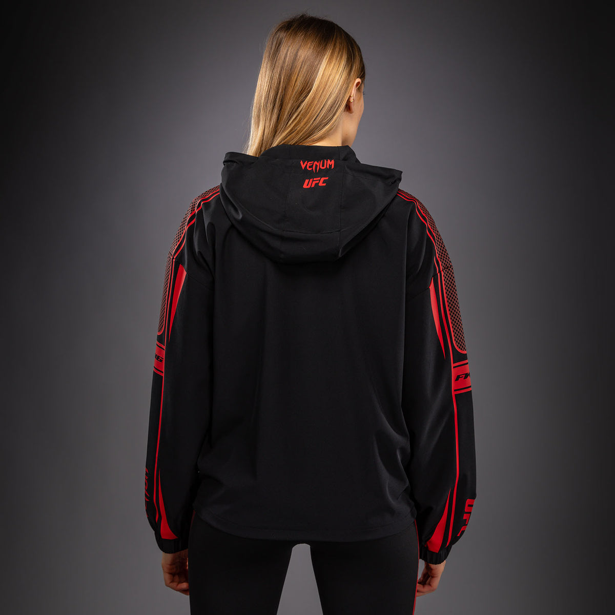 Venum UFC Unity by Venum Authentic Fight Week 여성 집업 후디 - 블랙