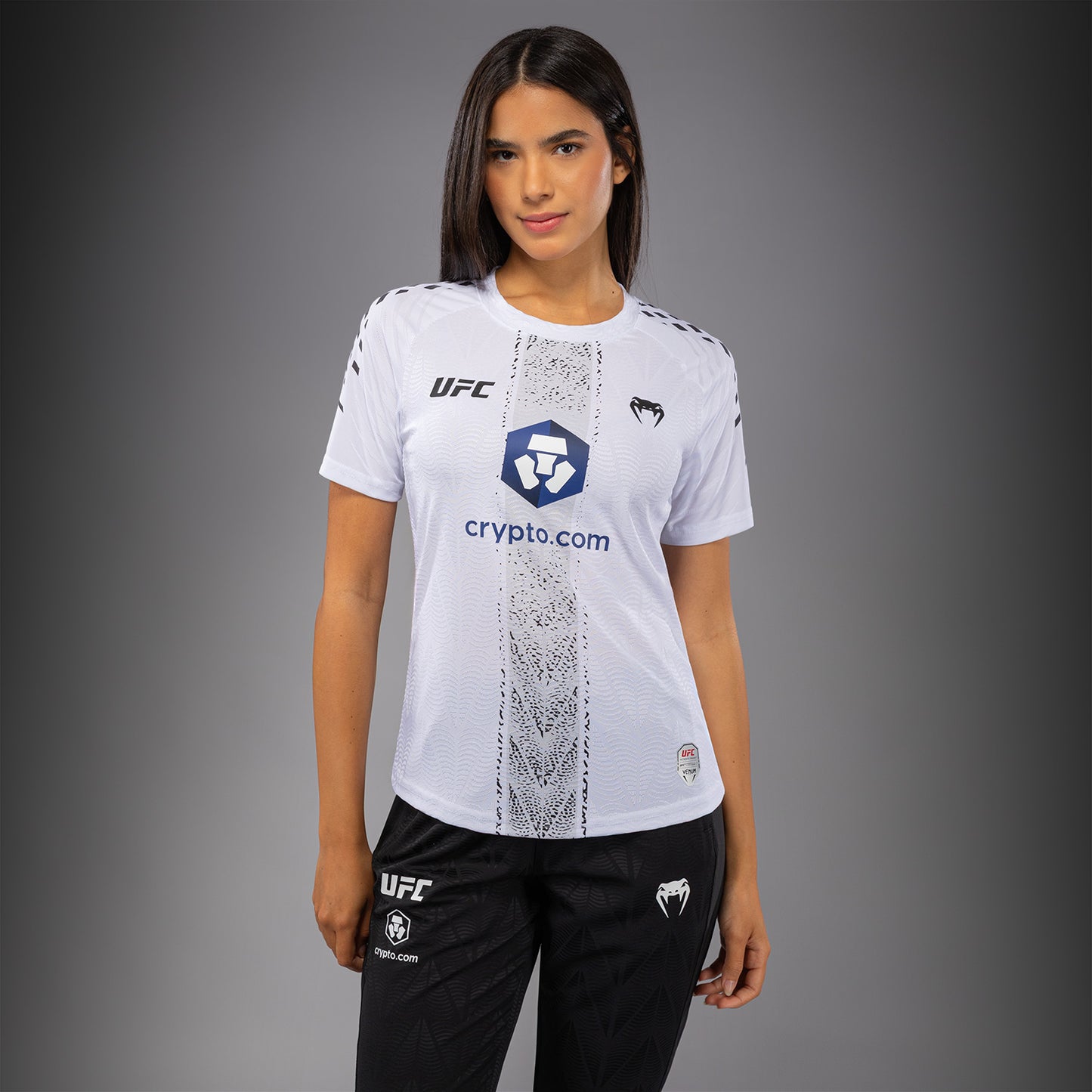 Women's UFC Zenith by Venum 화이트 어센틱 파이트 나이트 워크아웃 저지