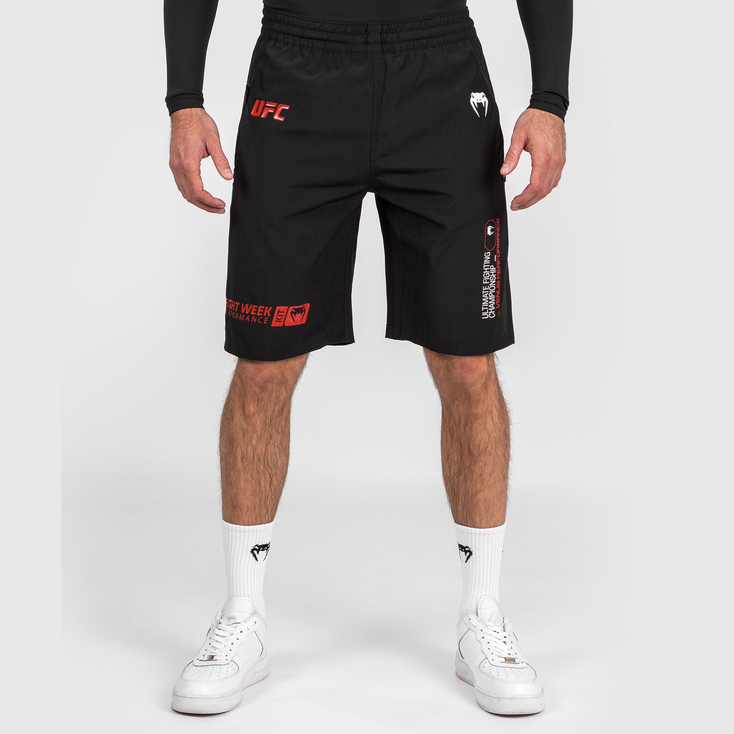 UFC Adrenaline by Venum Fight Week 남성용 퍼포먼스 쇼츠 – 블랙