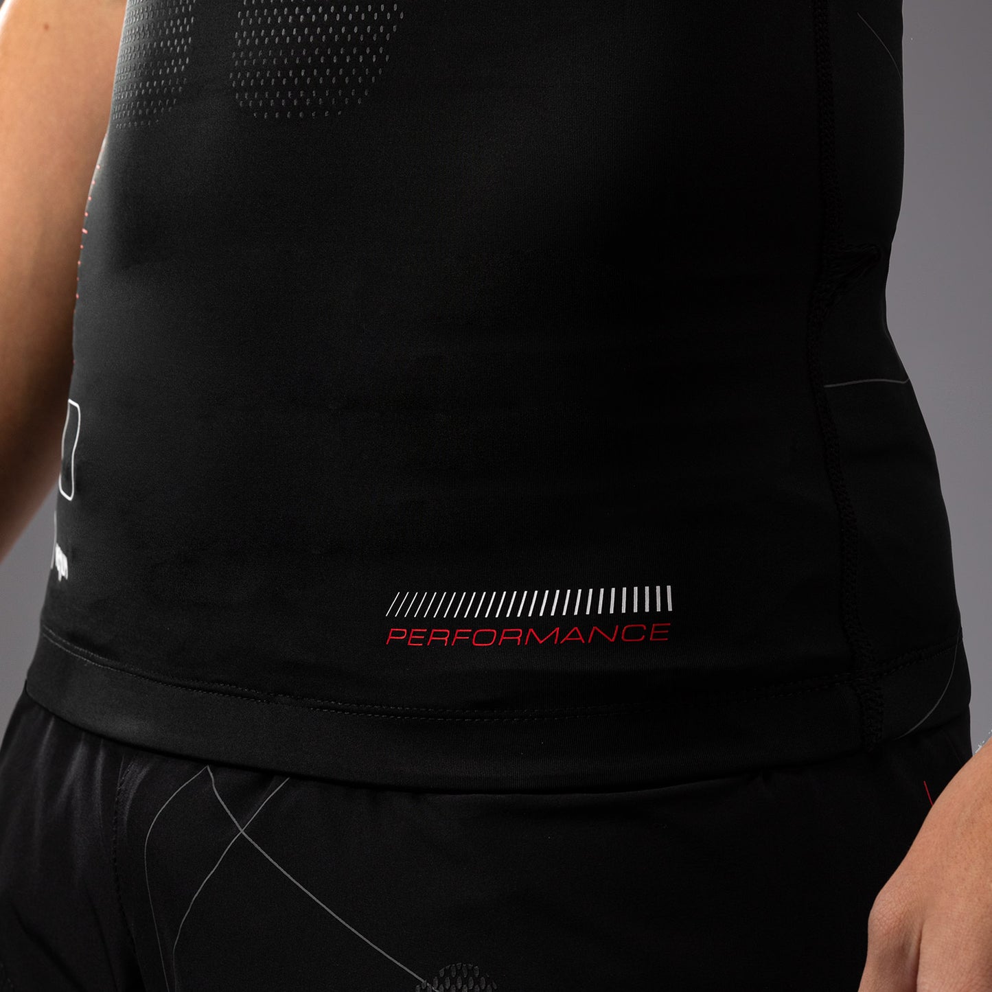 Venum Tactical XT 반팔 래쉬가드 – 블랙/파이어 레드