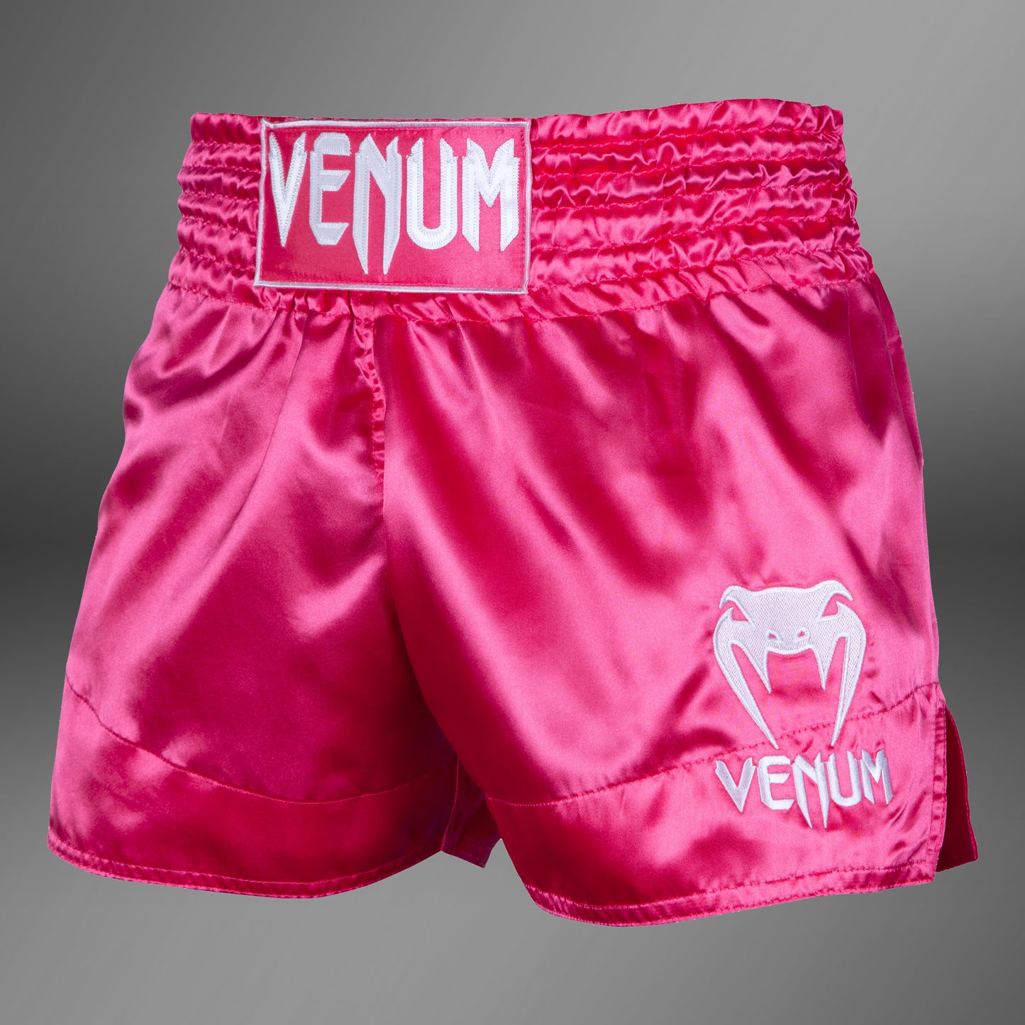 Venum Classic 무에타이 쇼츠 – 핑크/화이트