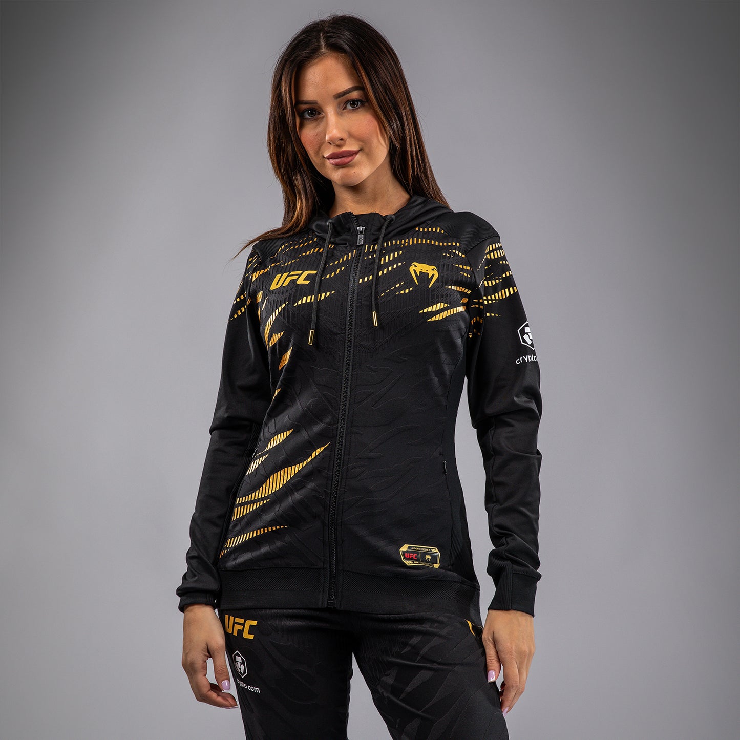 UFC Fusion by Venum Authentic Fight Night 여성용 워크아웃 후디 – 챔피언