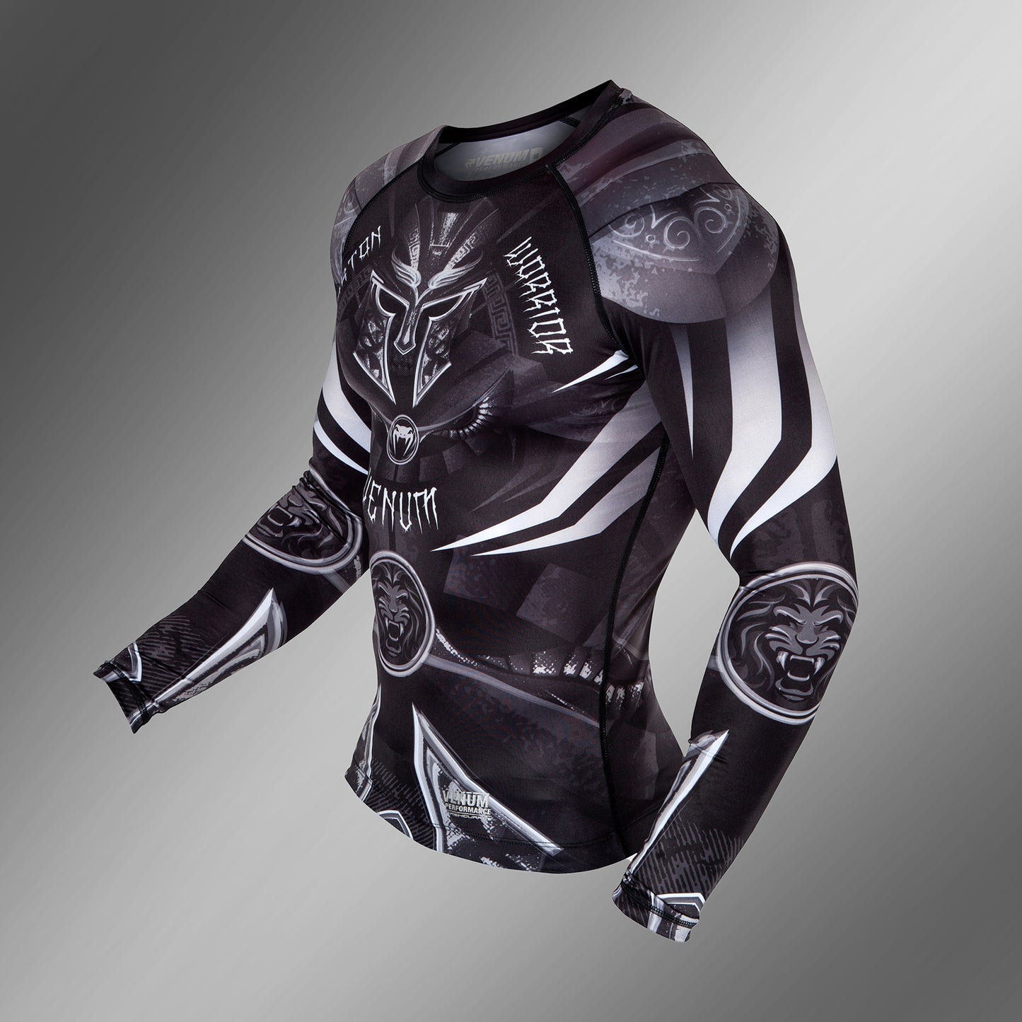 Venum Gladiator 3.0 래쉬가드 – 긴팔 – 블랙/화이트