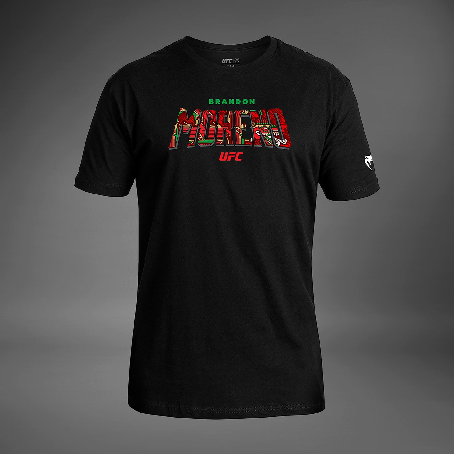 남성용 UFC Unrivaled by Venum 블랙 Brandon Moreno 티셔츠
