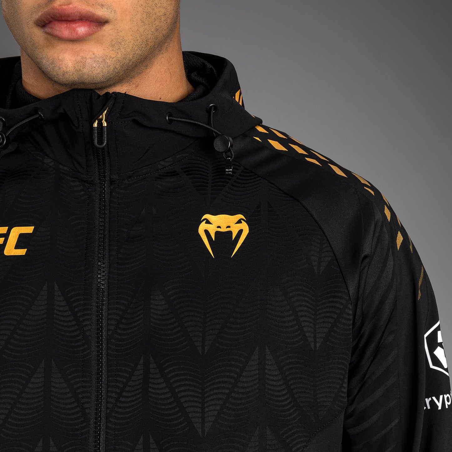 남성용 UFC Zenith by Venum Champion 오센틱 파이트 나이트 워크아웃 후디