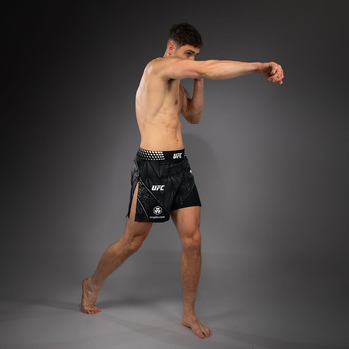 남성용 UFC Zenith by Venum 블랙 어센틱 파이트 나이트 글래디에이터 파이트 쇼츠