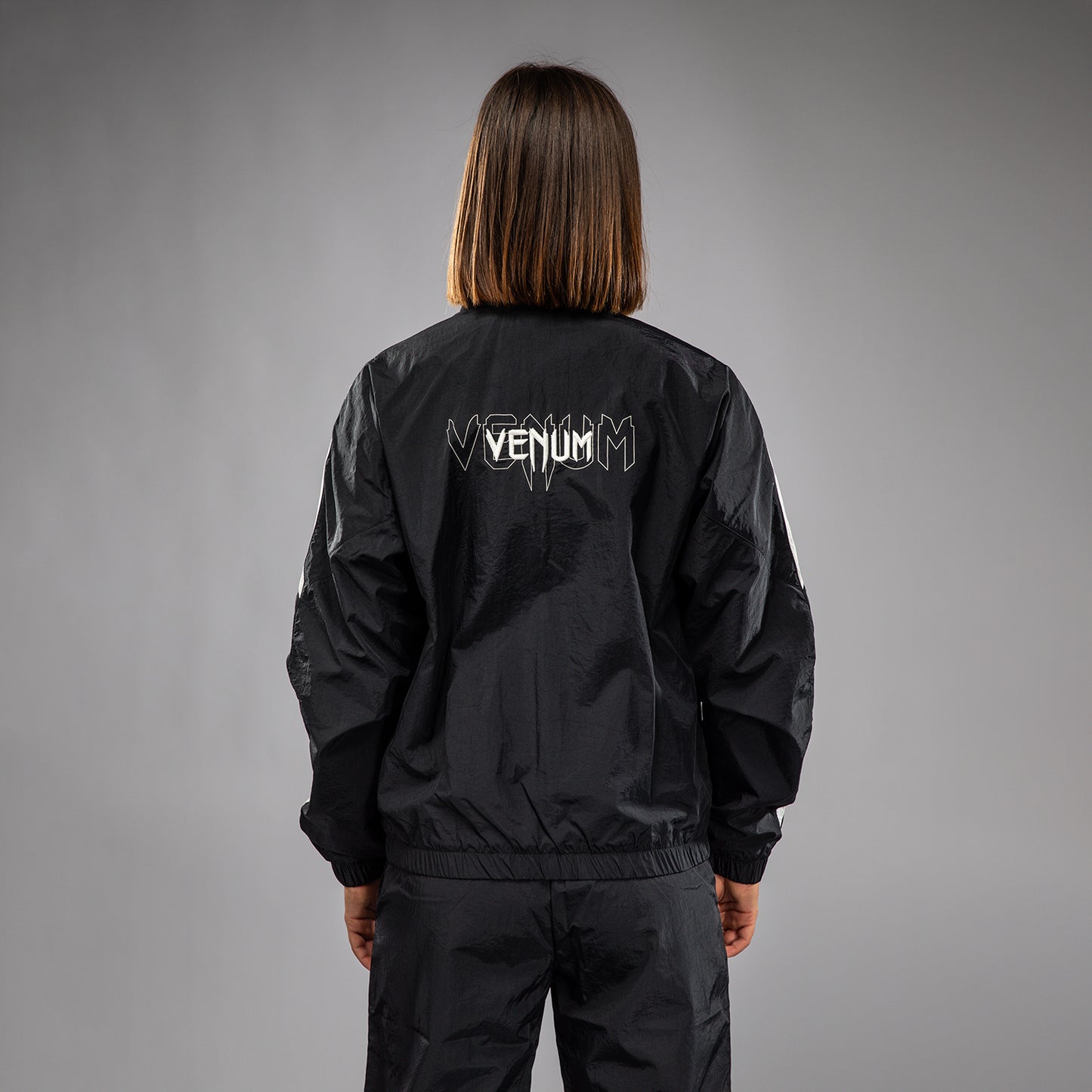 Venum Vectra 여성용 트랙 자켓 – 블랙/화이트