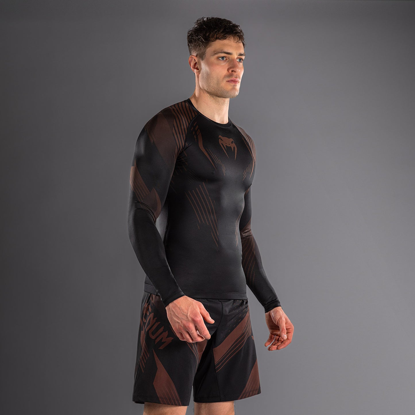 NO-GI 6.0 긴팔 래쉬가드 – 블랙/브라운