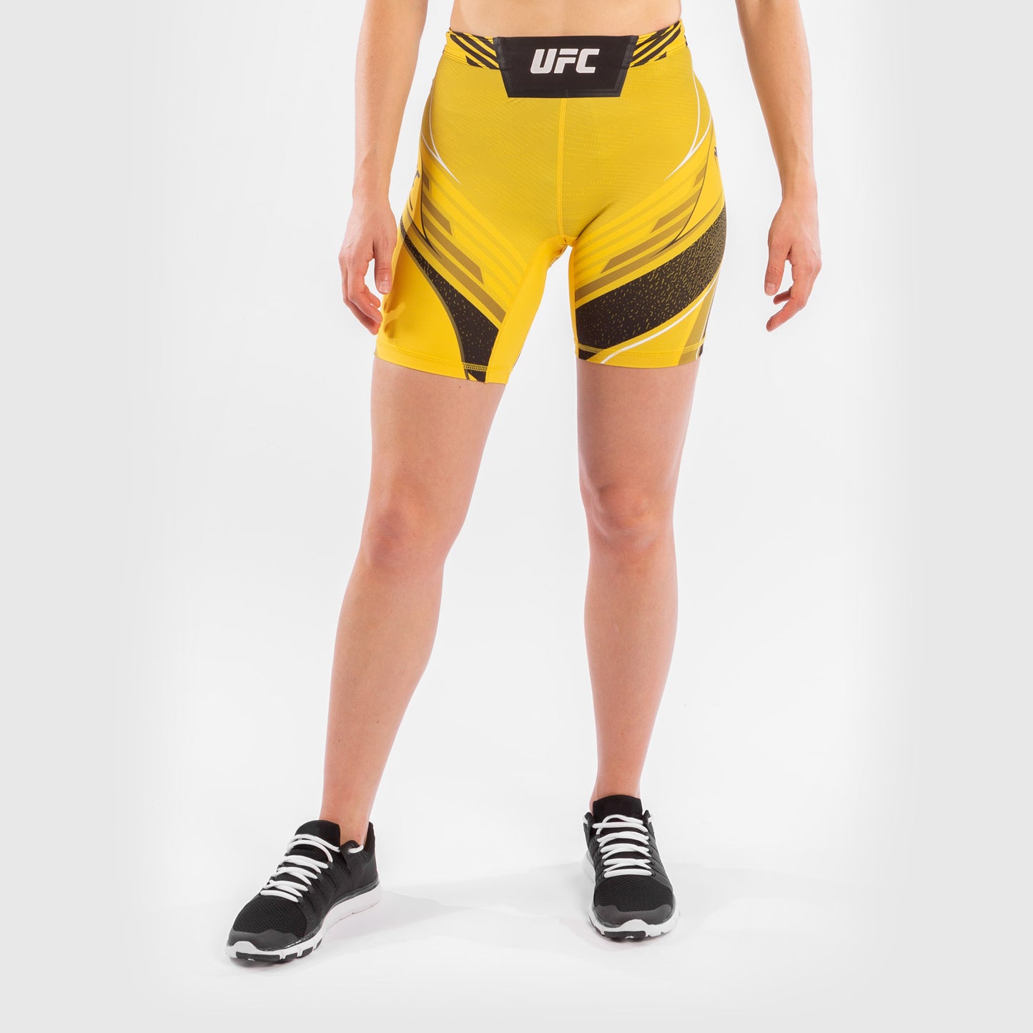 UFC Venum Authentic Fight Night 여성용 발리 투도 쇼츠 – 롱 핏 – 옐로우