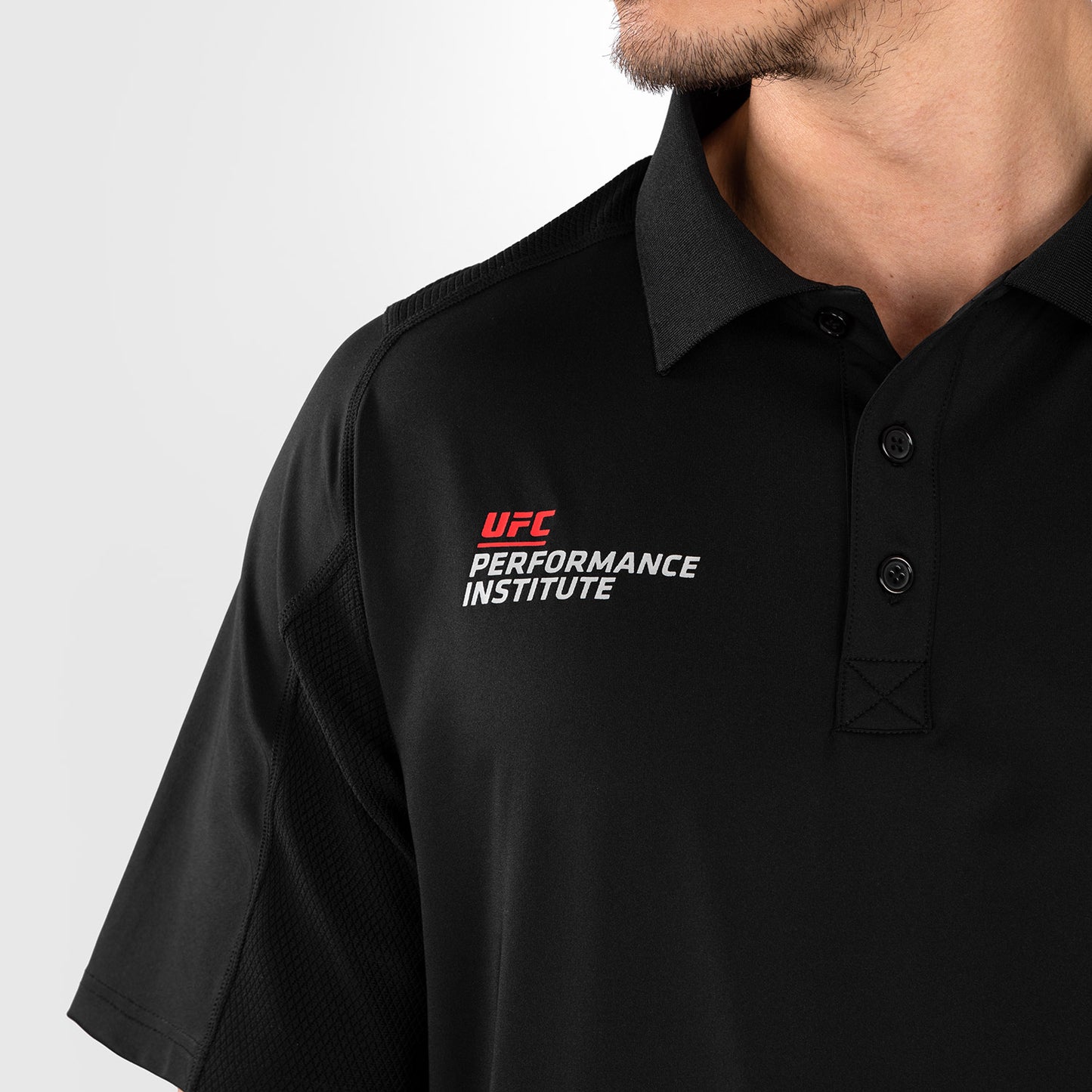 UFC Venum Performance Institute 2.0 남성용 폴로 셔츠 – 블랙/레드