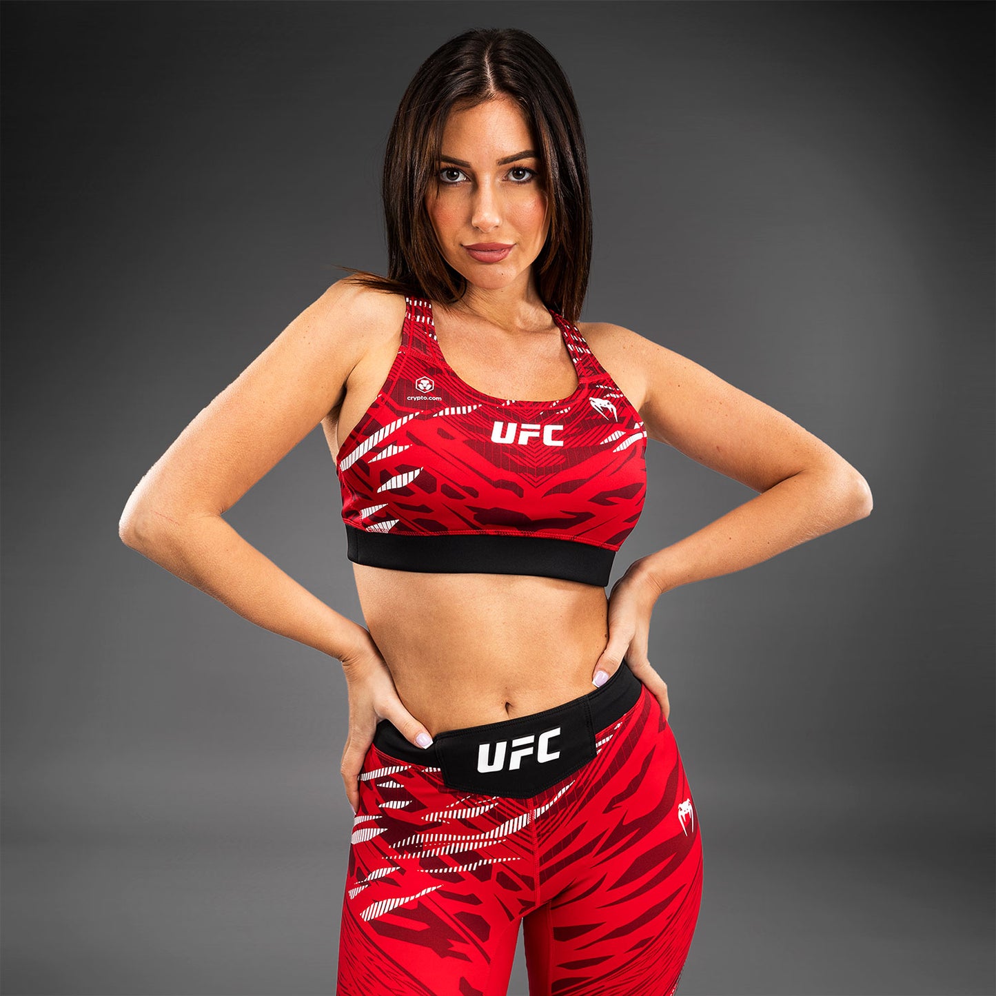 UFC Fusion by Venum 여성용 스포츠 브라 – 레드